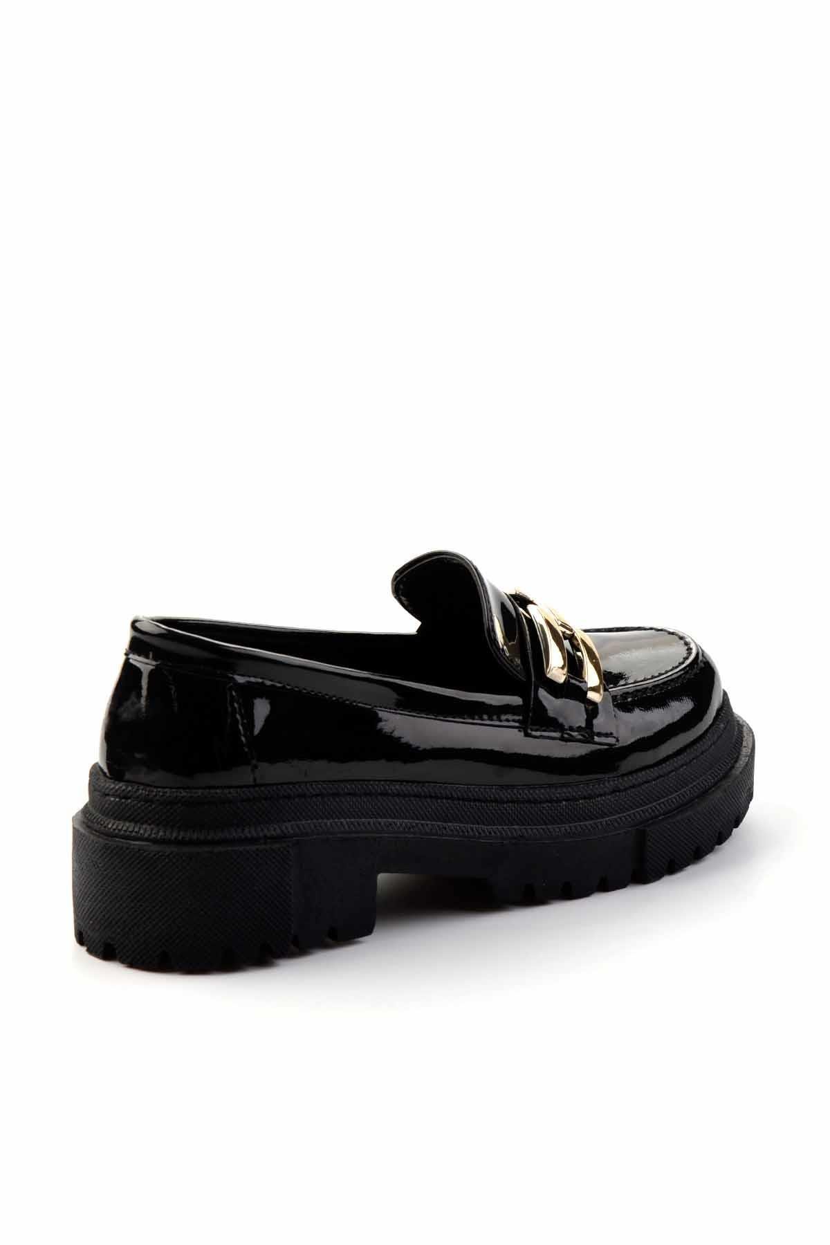 Siyah  Kadın Loafer Ayakkabı K01641015508