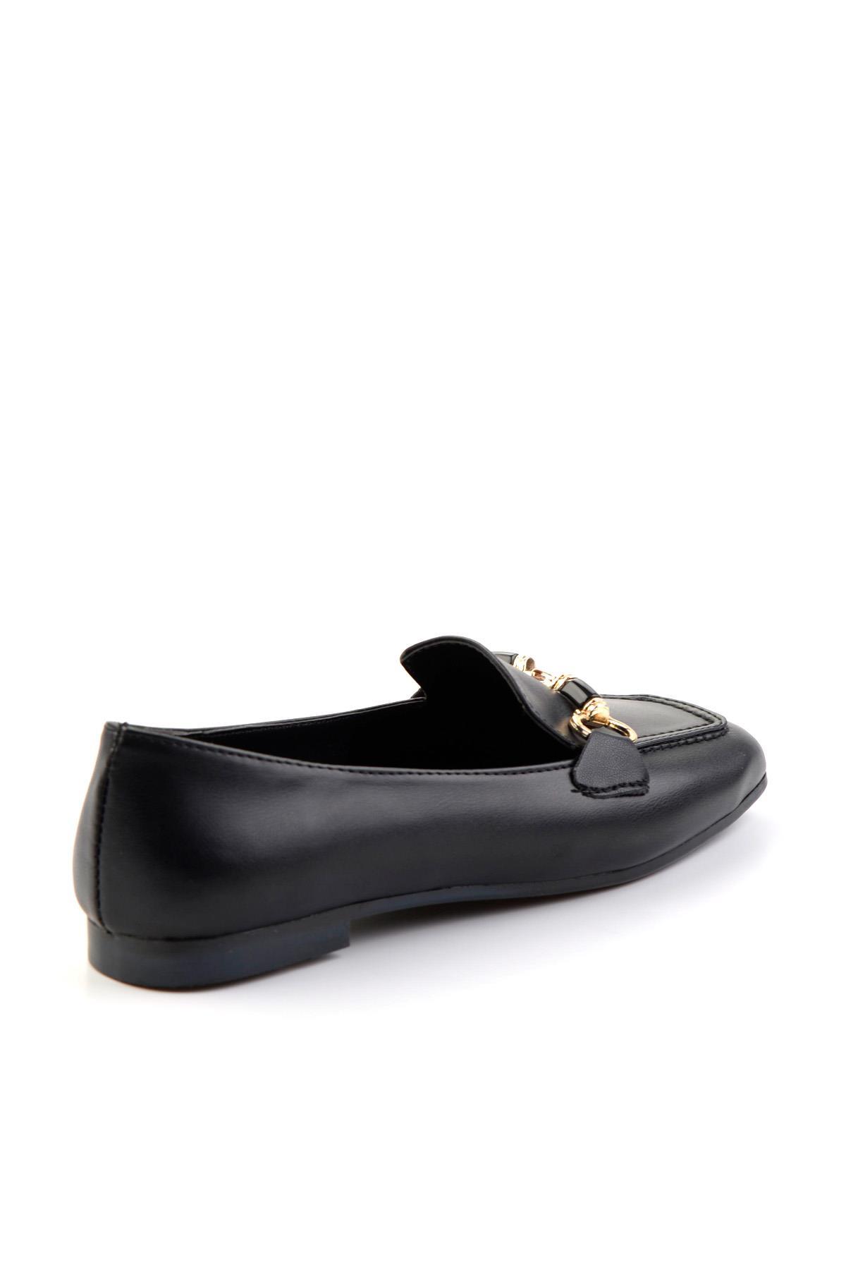 Siyah  Kadın Loafer Ayakkabı K01641016509