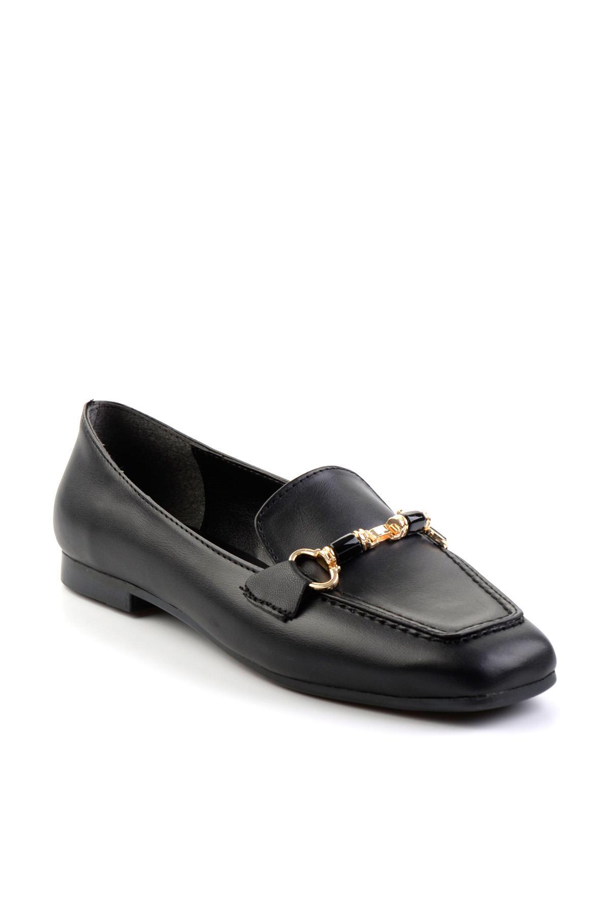 Siyah  Kadın Loafer Ayakkabı K01641016509