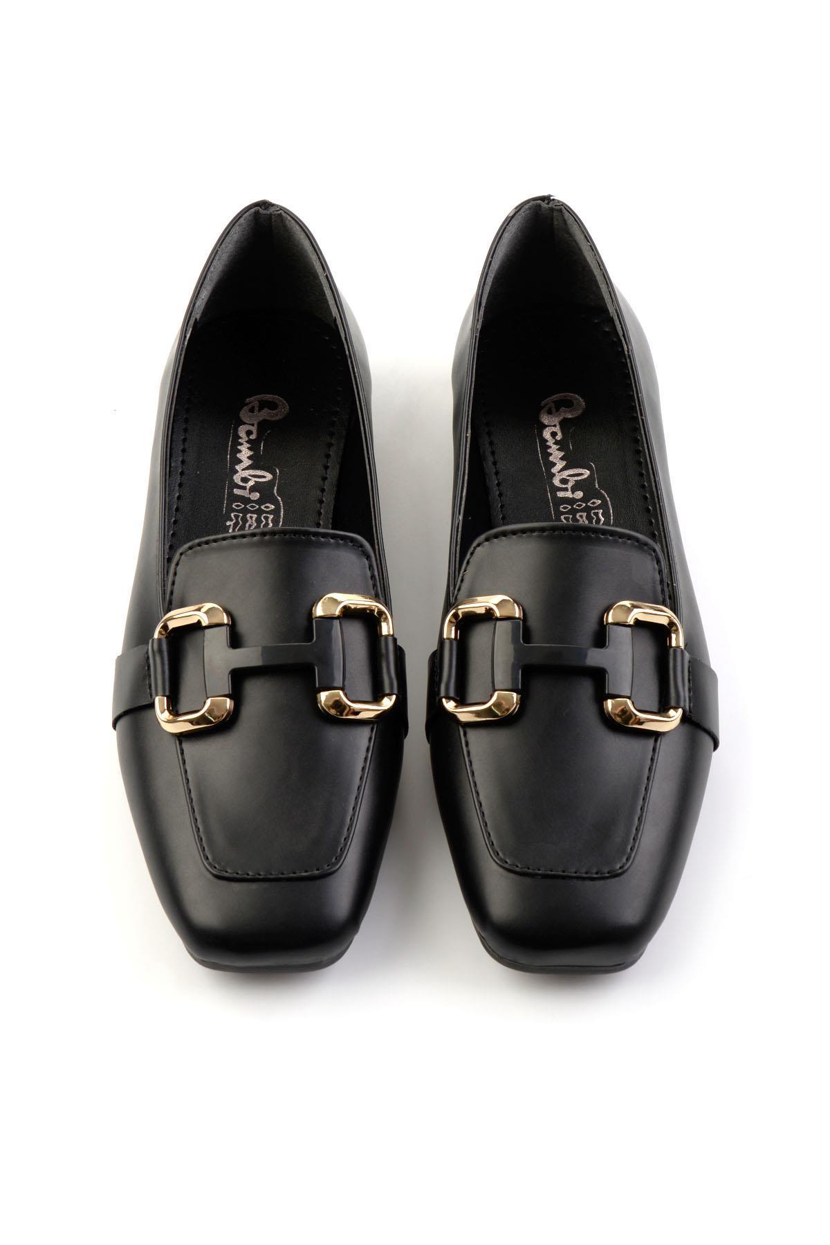 Siyah  Kadın Loafer Ayakkabı K01641021609