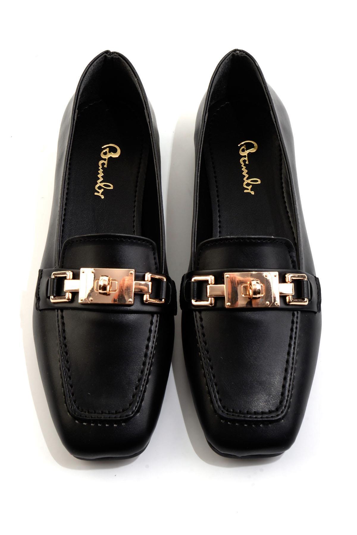 Siyah  Kadın Loafer Ayakkabı K01641022509