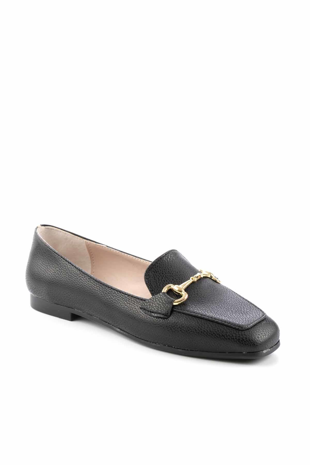 Siyah  Kadın Loafer Ayakkabı K01641165409