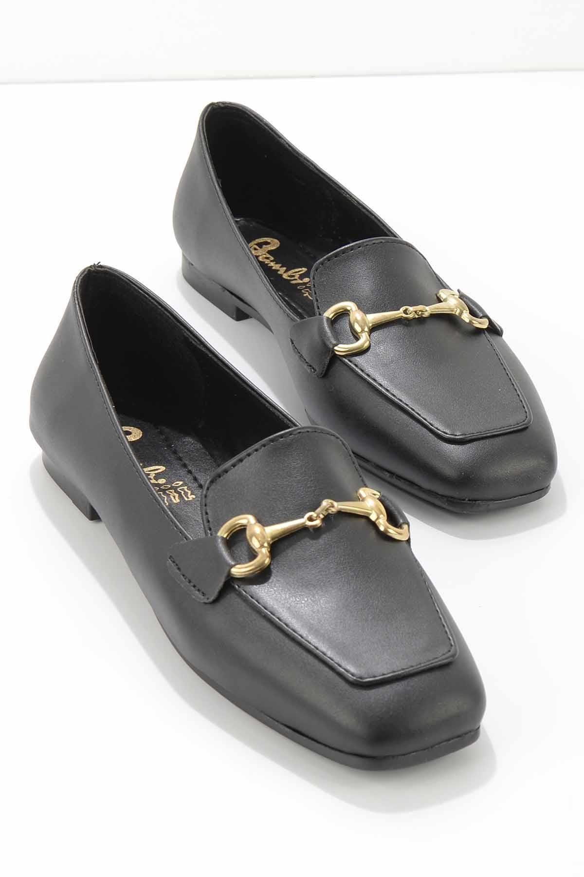 Siyah  Kadın Loafer Ayakkabı K01641165409