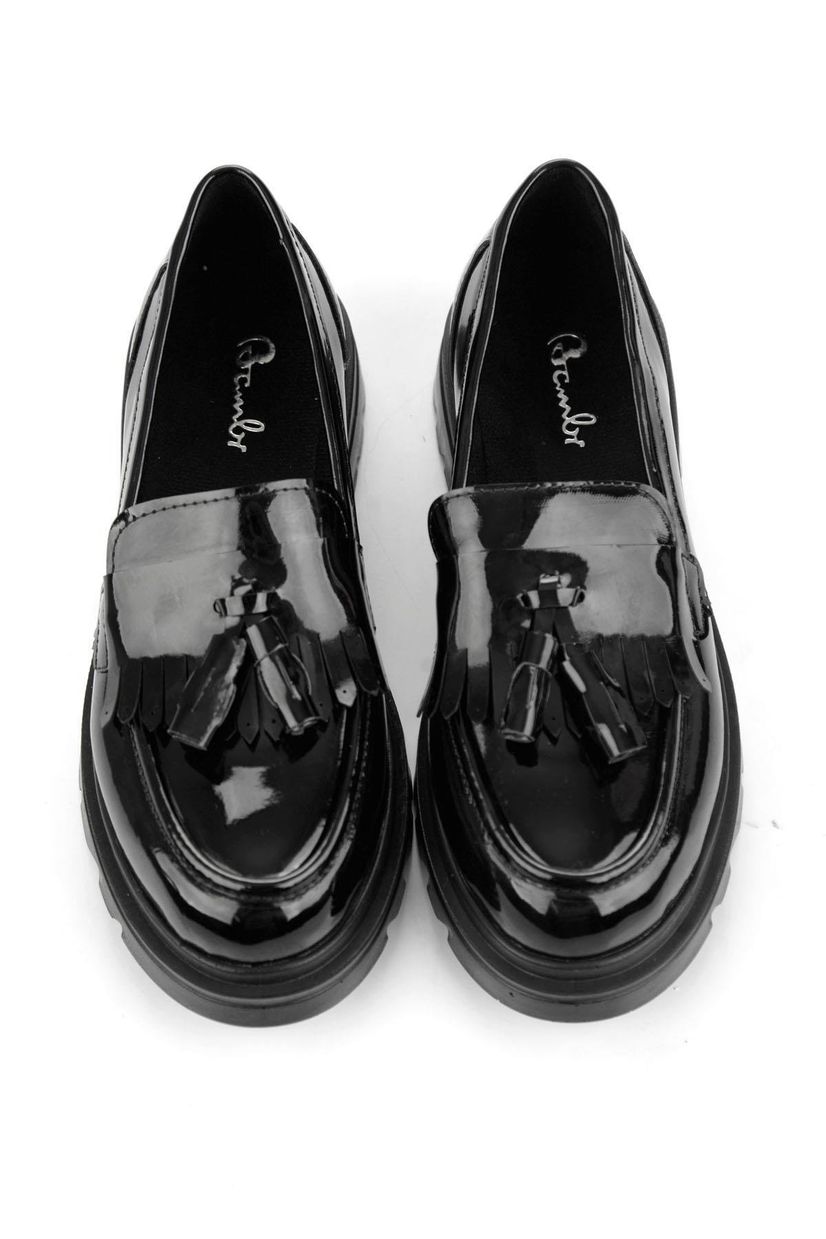 Siyah  Kadın Loafer Ayakkabı K01823060898