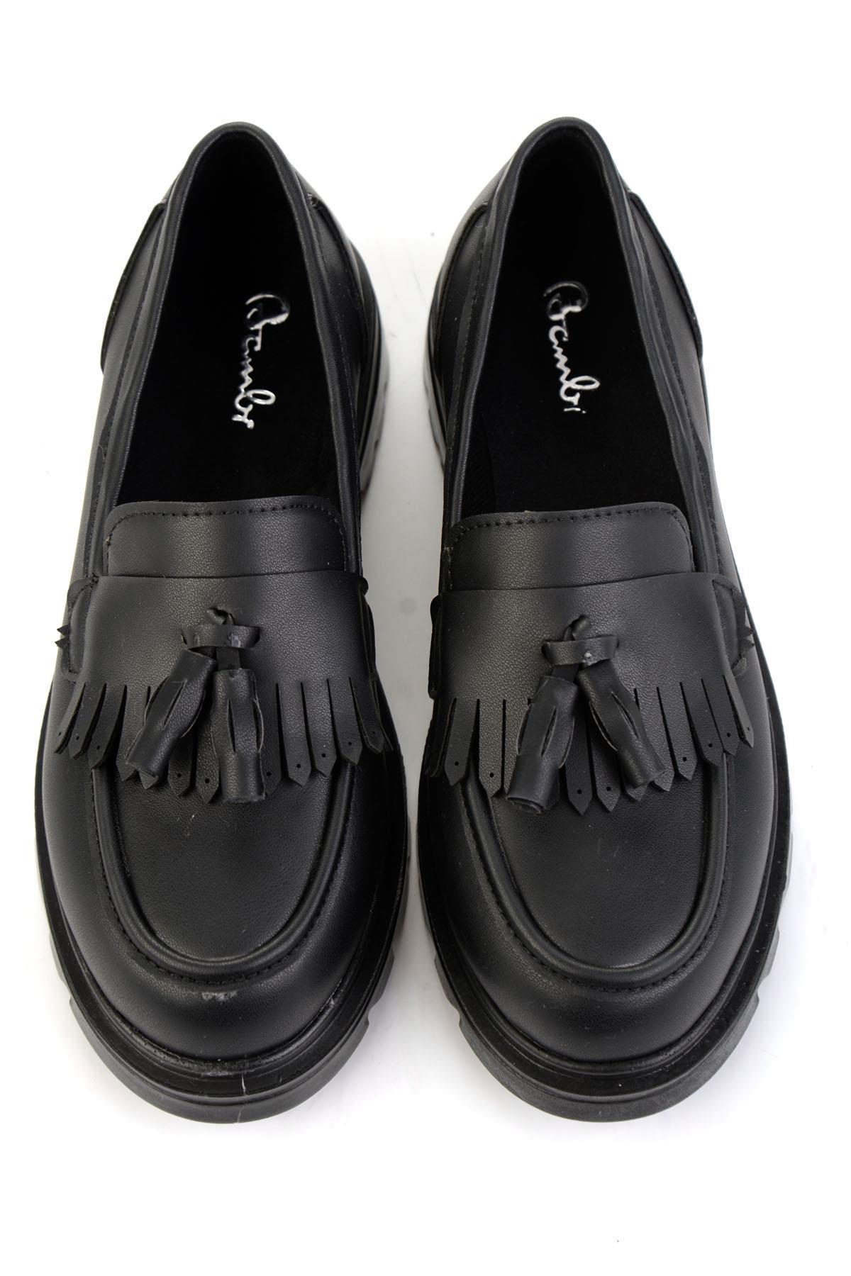 Siyah  Kadın Loafer Ayakkabı K01823060809