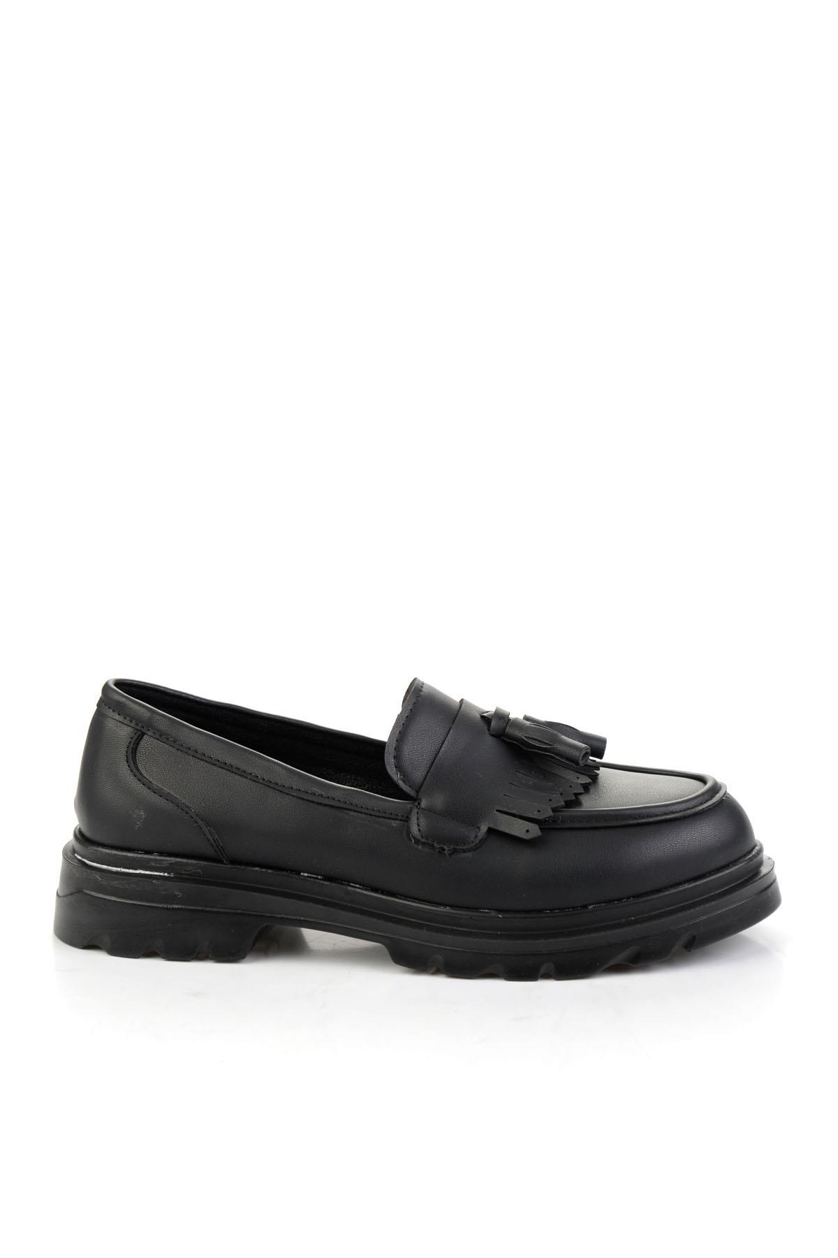 Siyah  Kadın Loafer Ayakkabı K01823060809