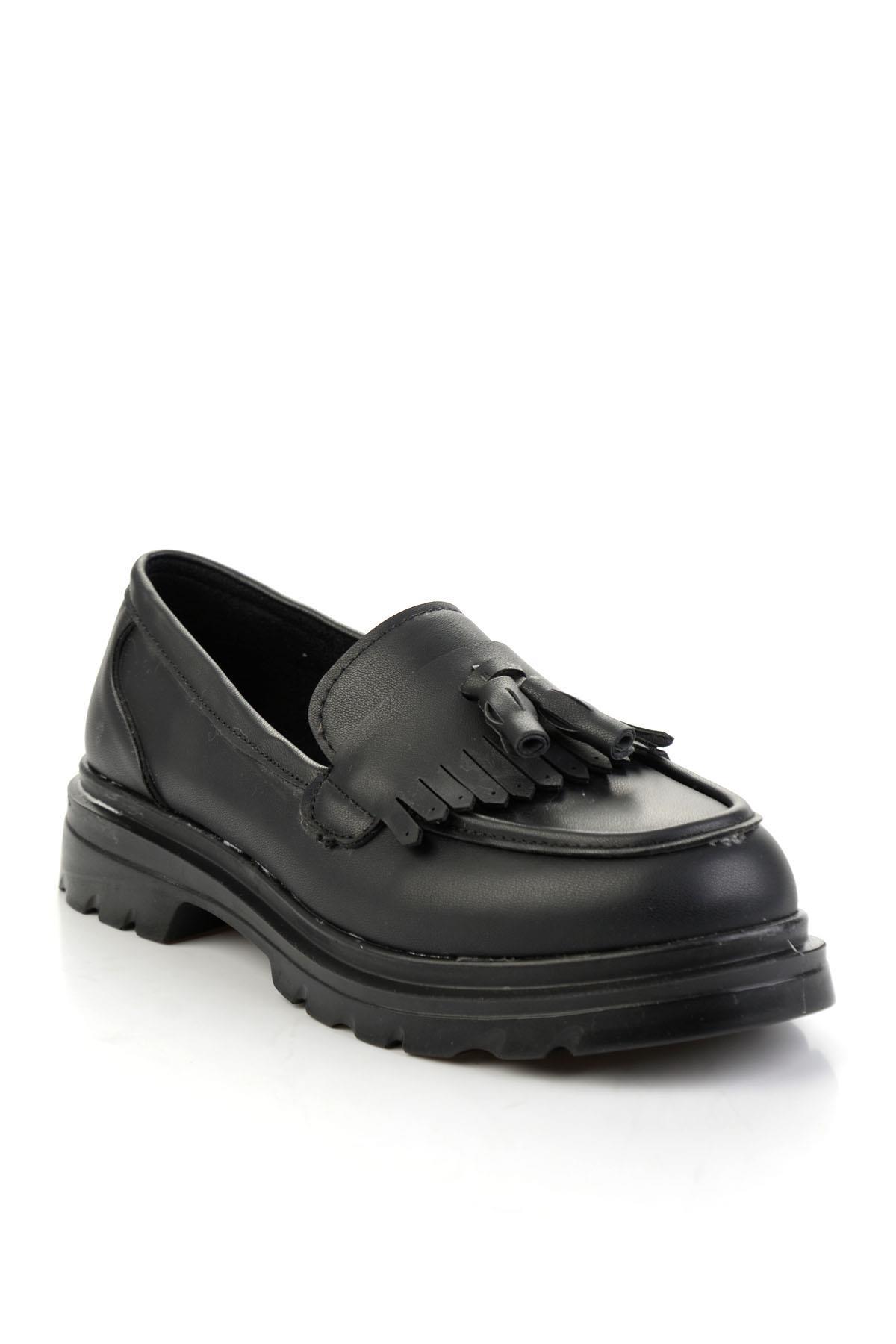 Siyah  Kadın Loafer Ayakkabı K01823060809
