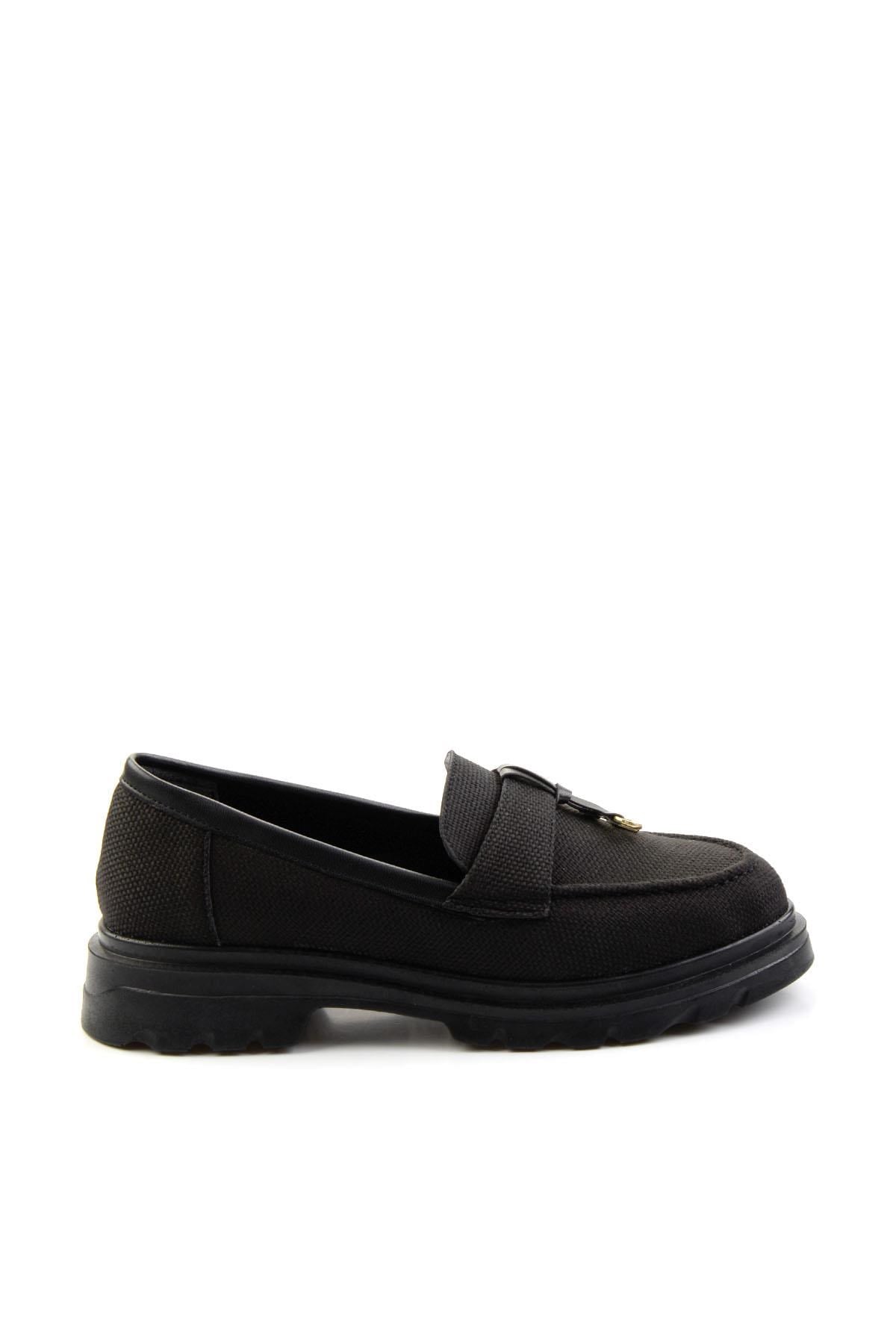 Siyah  Kadın Loafer Ayakkabı K01997010518