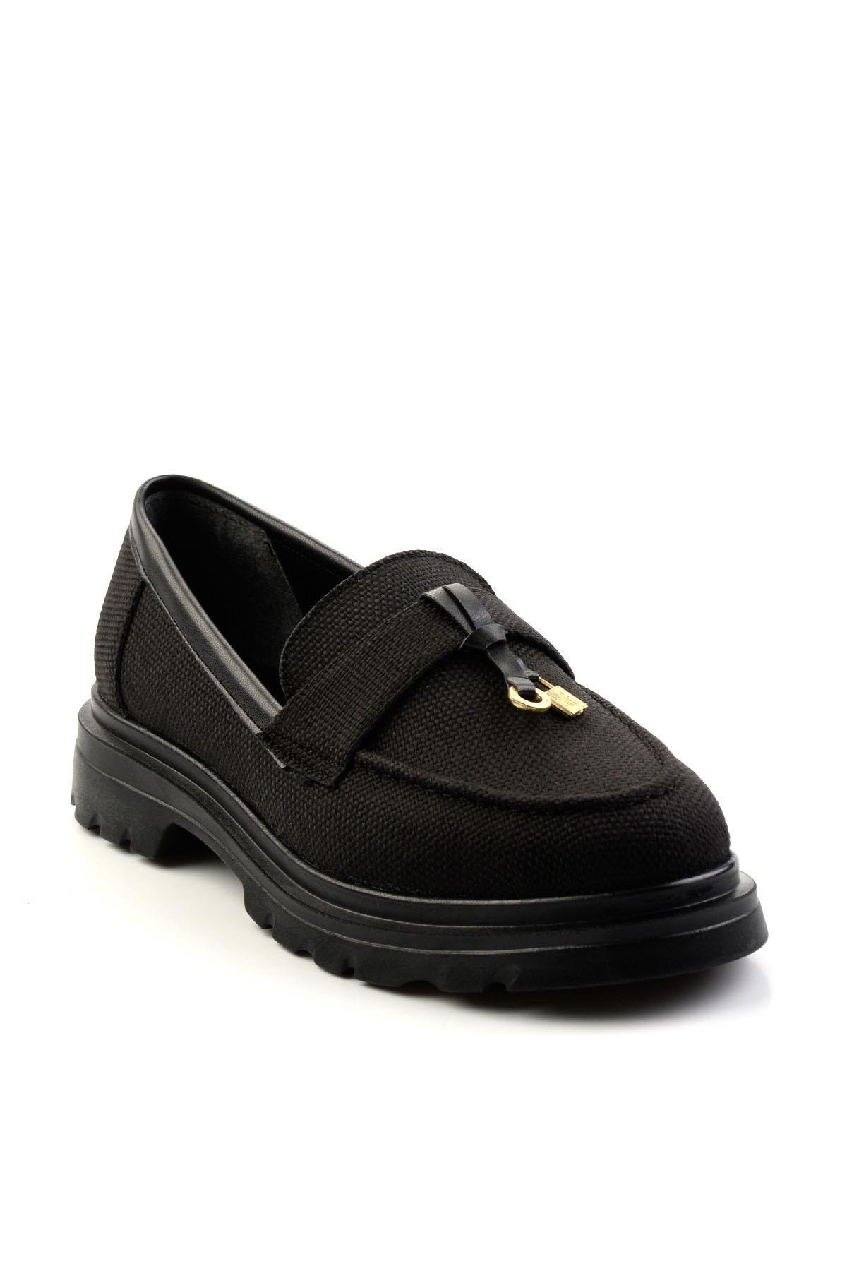 Siyah  Kadın Loafer Ayakkabı K01997010518
