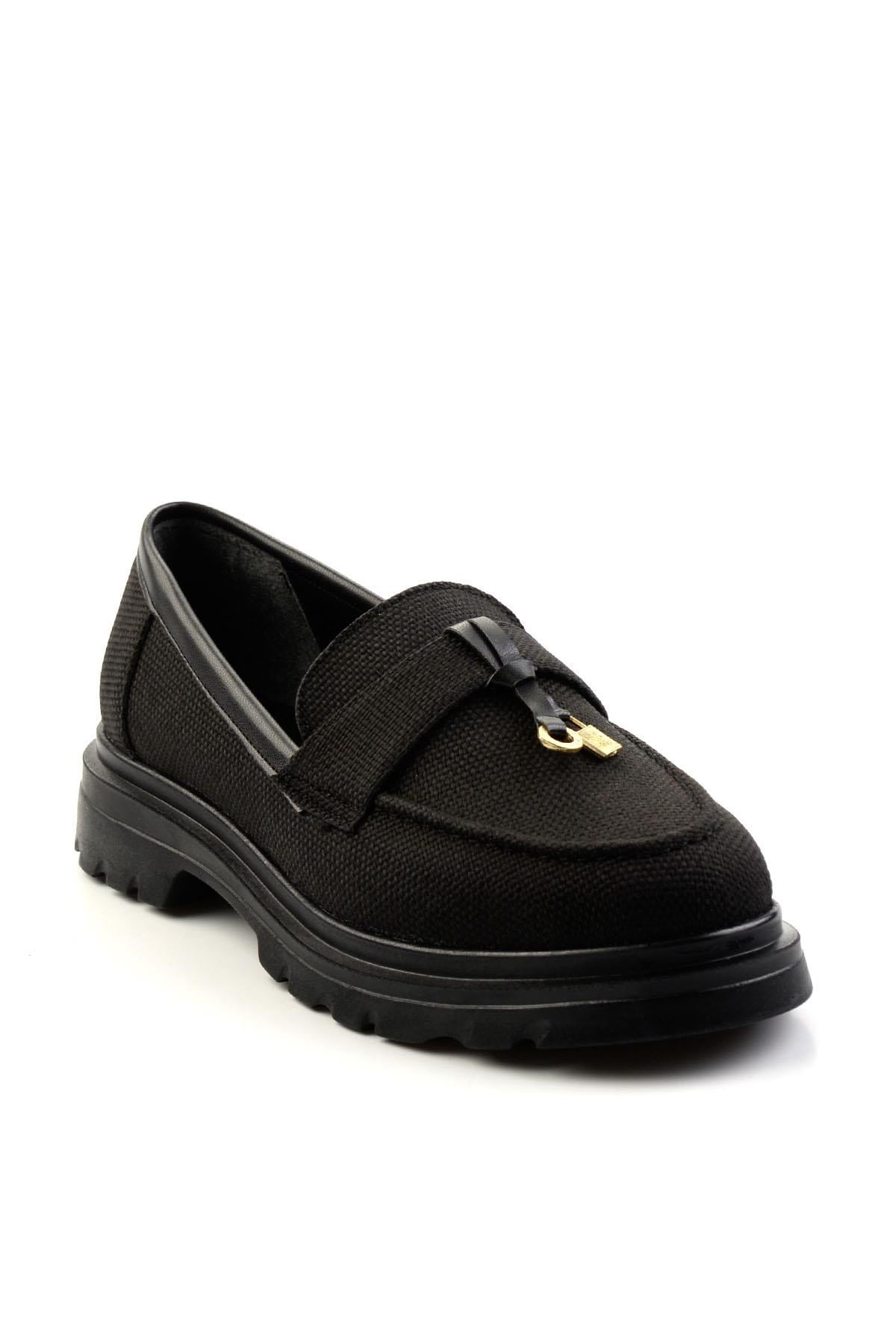 Siyah  Kadın Loafer Ayakkabı K01997010518