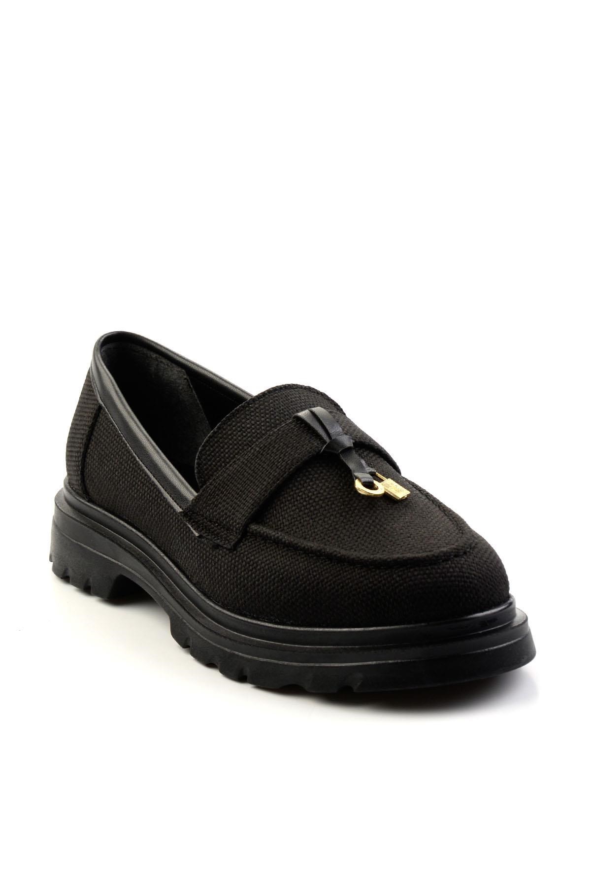 Siyah  Kadın Loafer Ayakkabı K01997010518