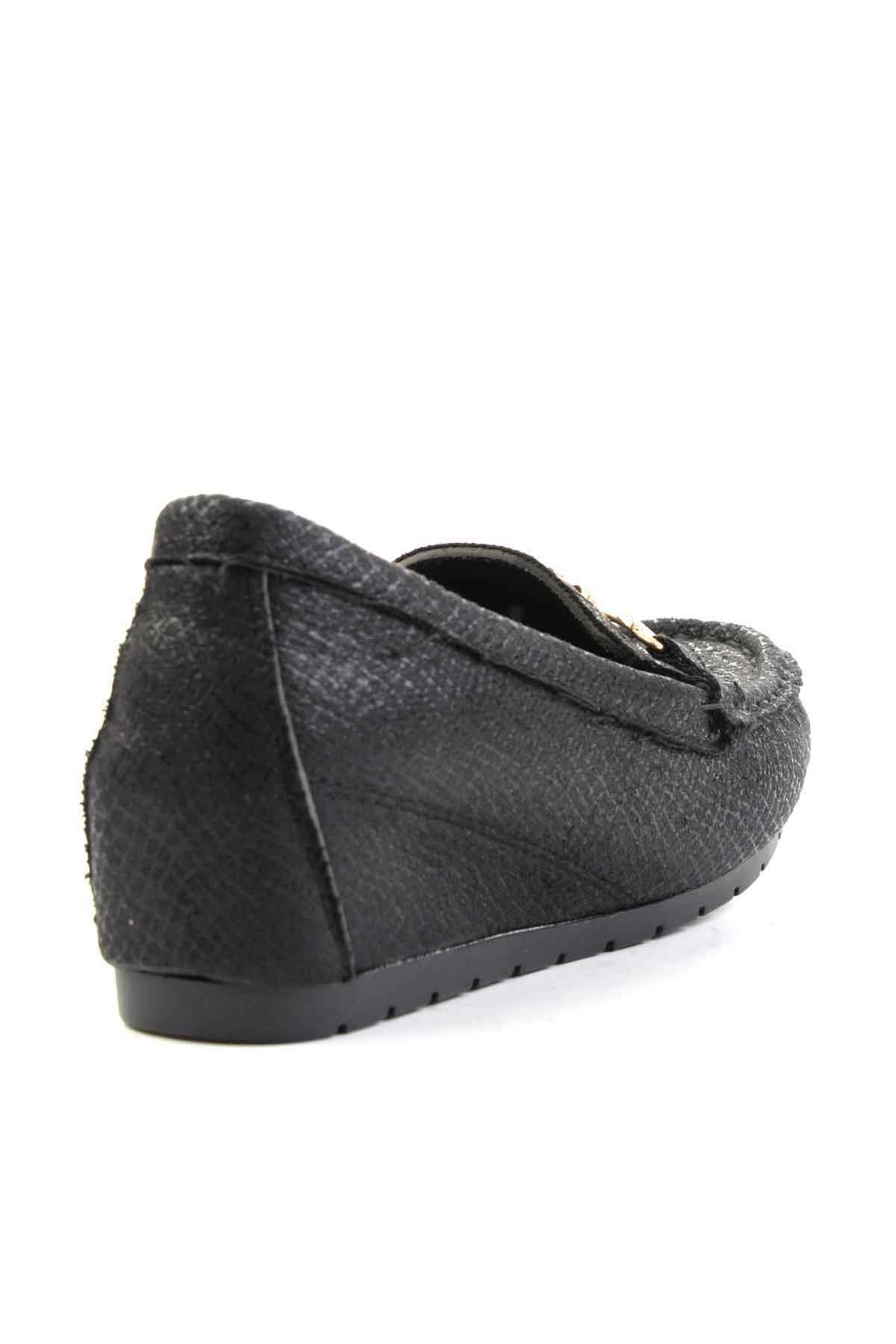 Siyah  Kadın Loafer Ayakkabı K0606088332