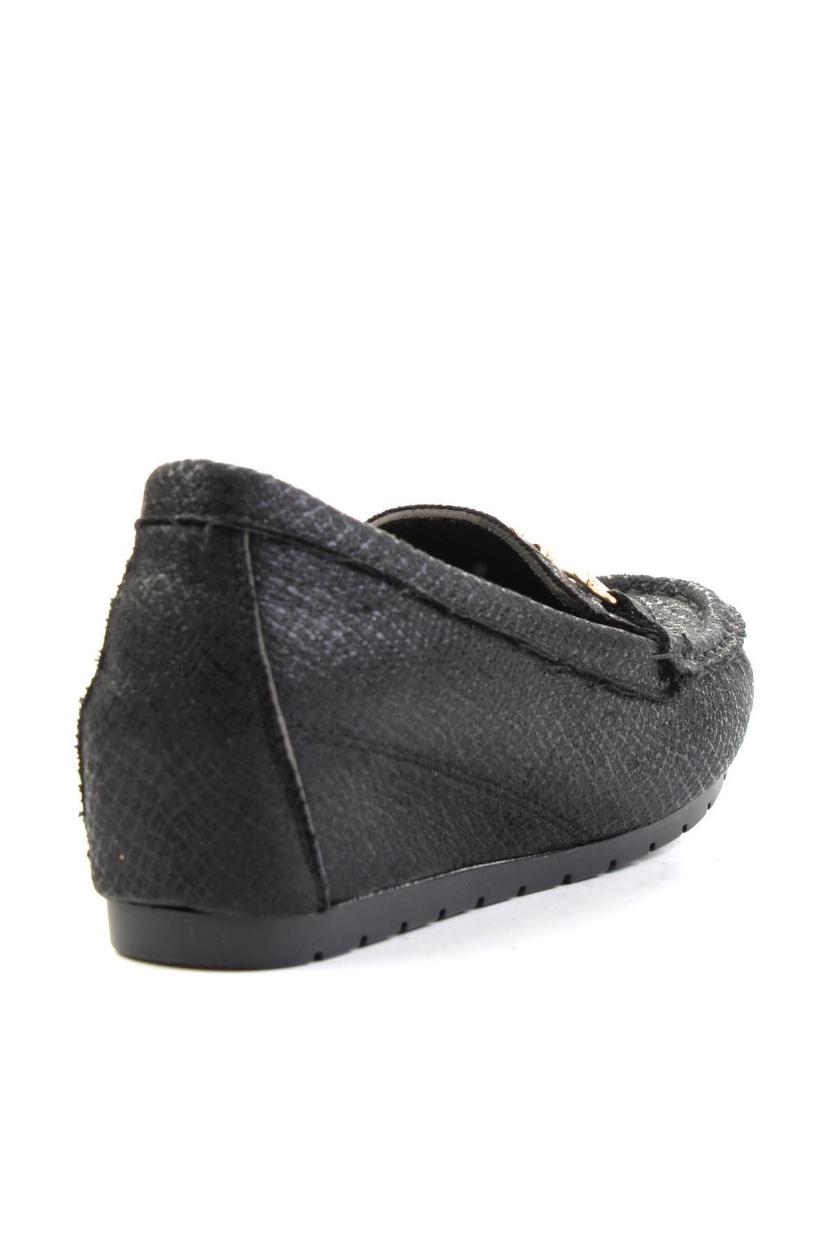 Siyah  Kadın Loafer Ayakkabı K0606088332