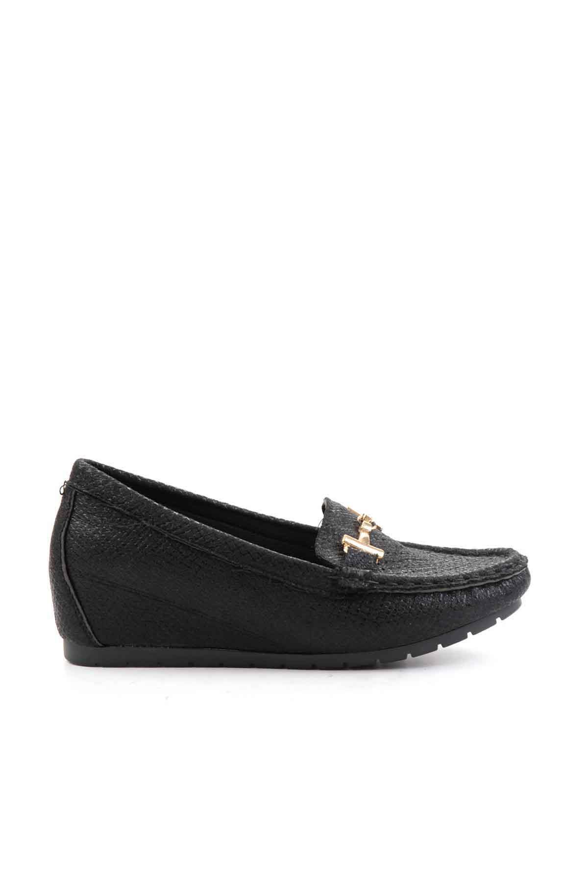 Siyah  Kadın Loafer Ayakkabı K0606088332