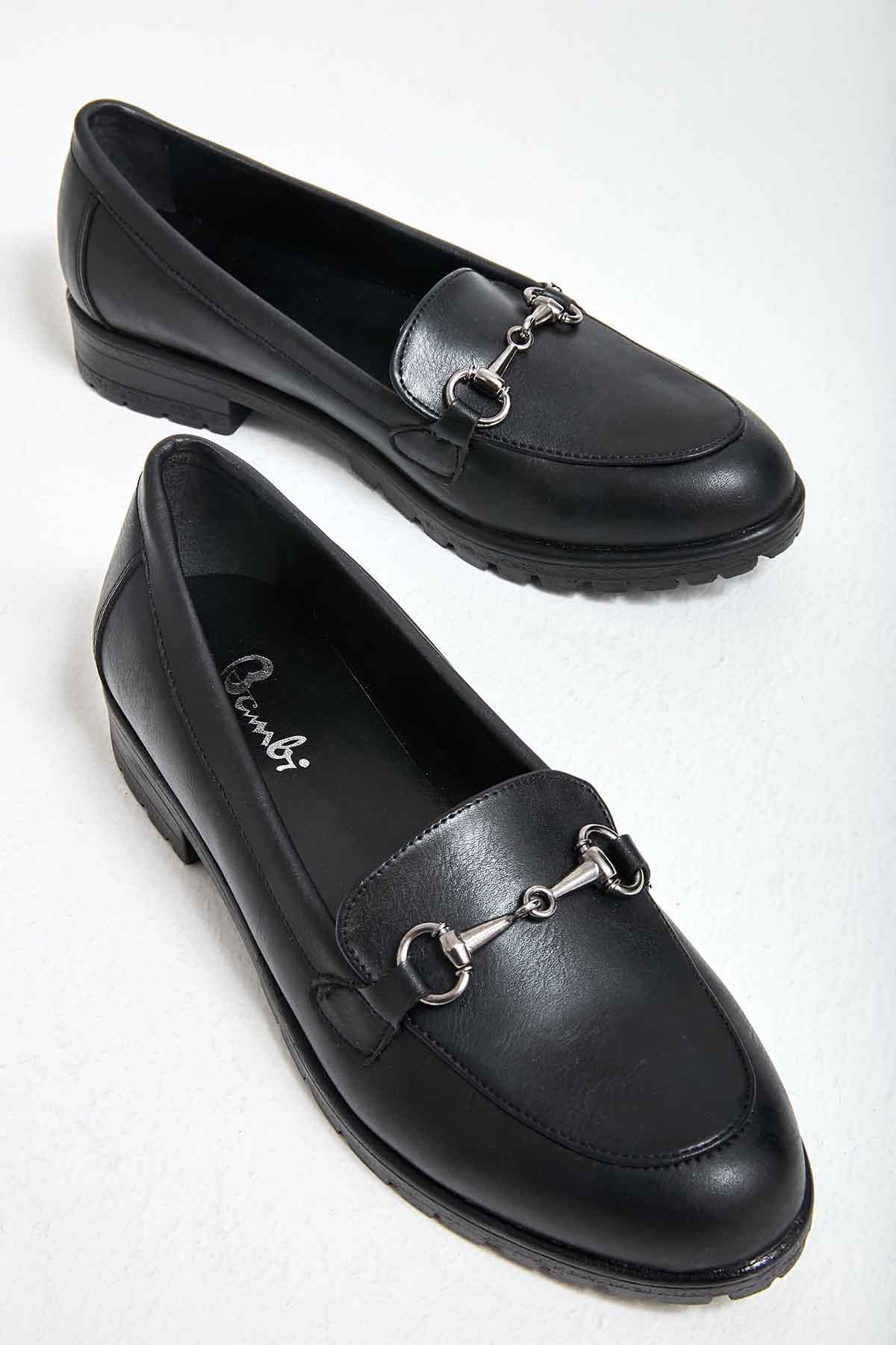 Siyah  Kadın Loafer Ayakkabı M0538010509