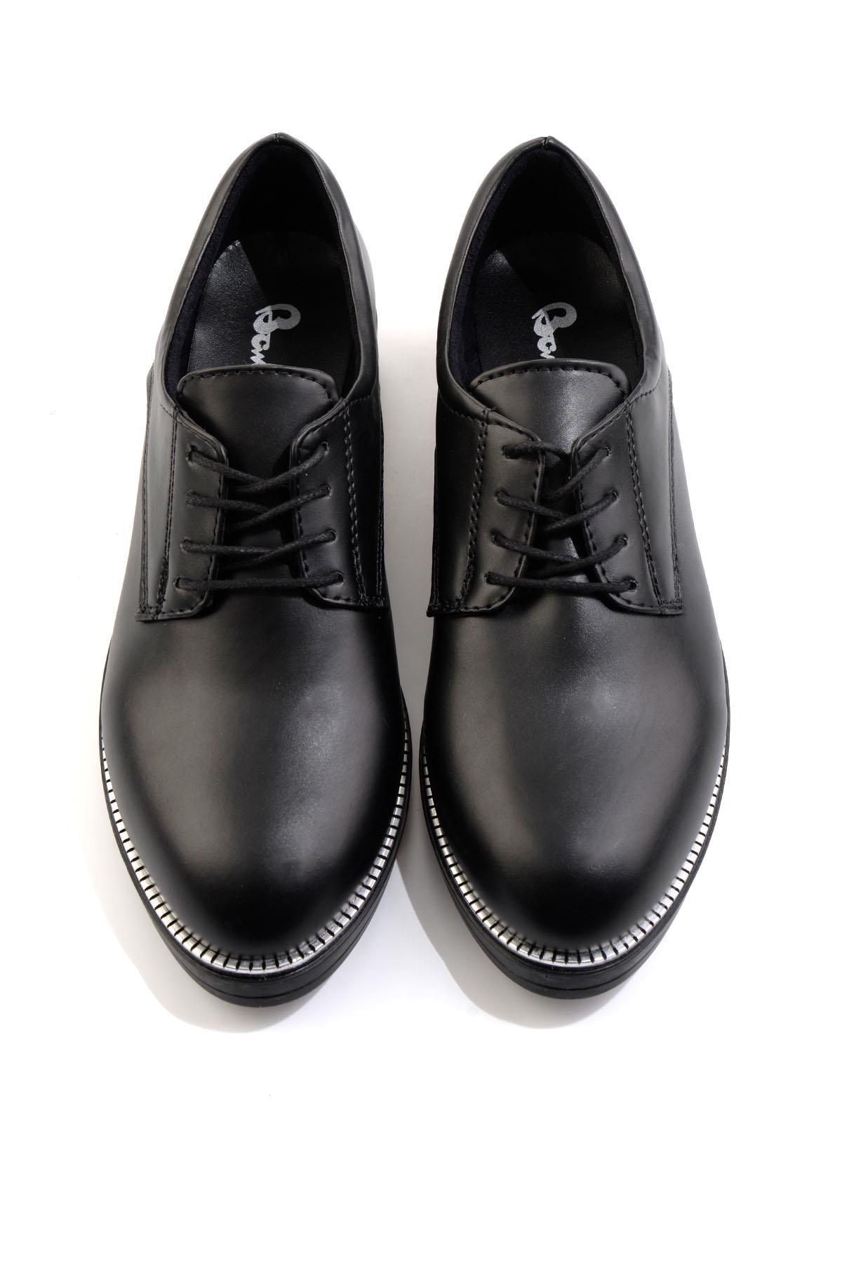 Siyah  Kadın Oxford Ayakkabı K01257068109