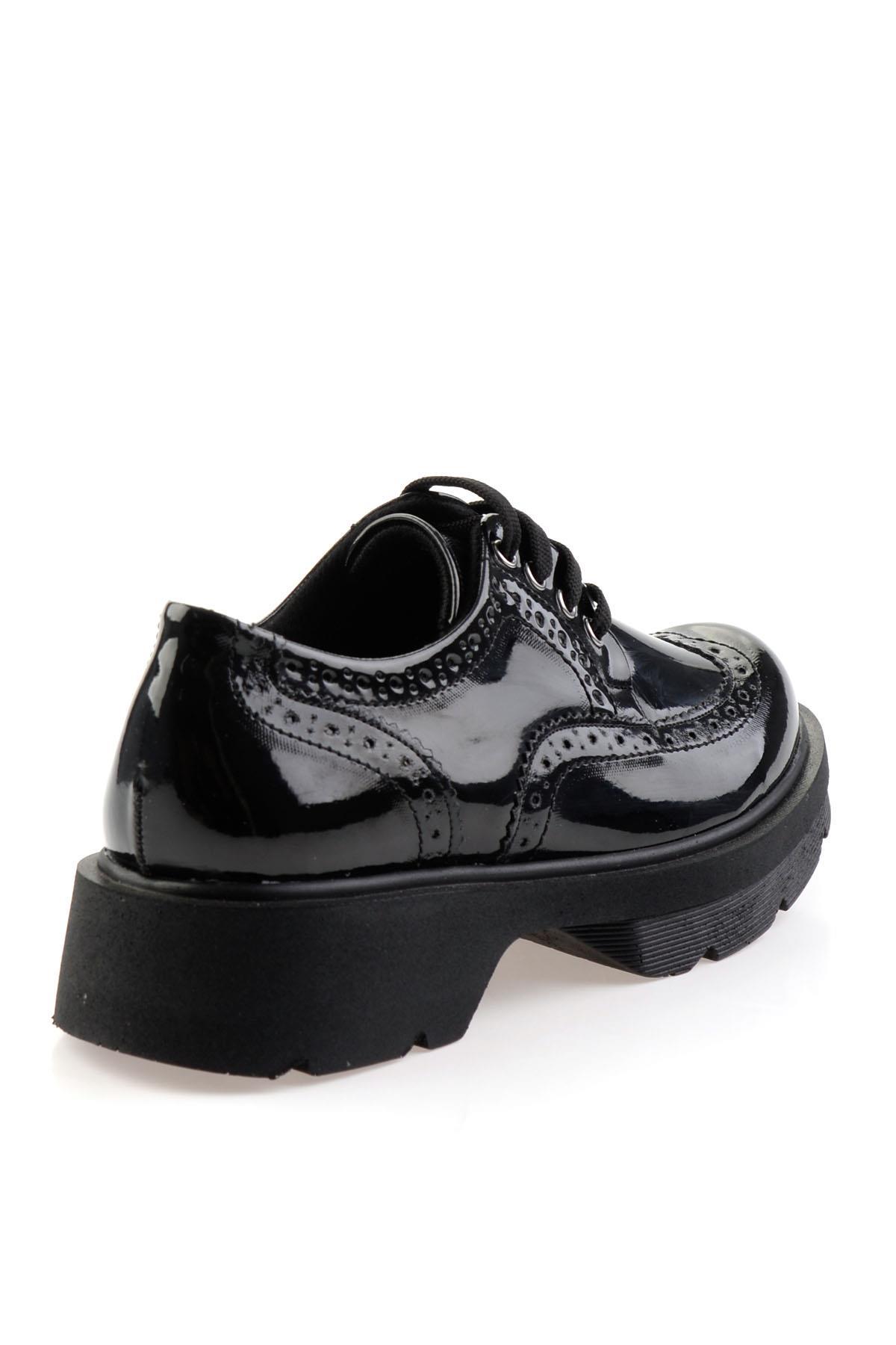 Siyah  Kadın Oxford Ayakkabı K01586084398