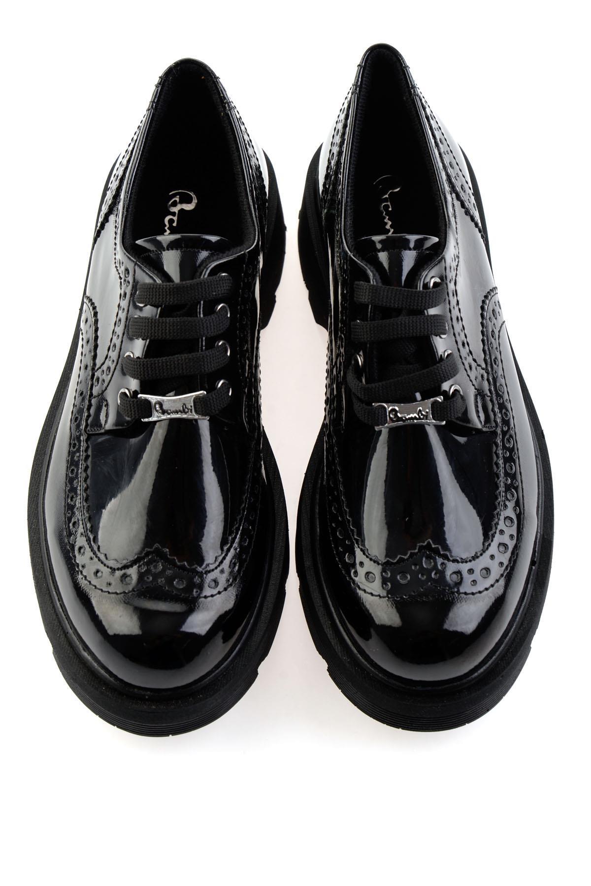 Siyah  Kadın Oxford Ayakkabı K01586084398