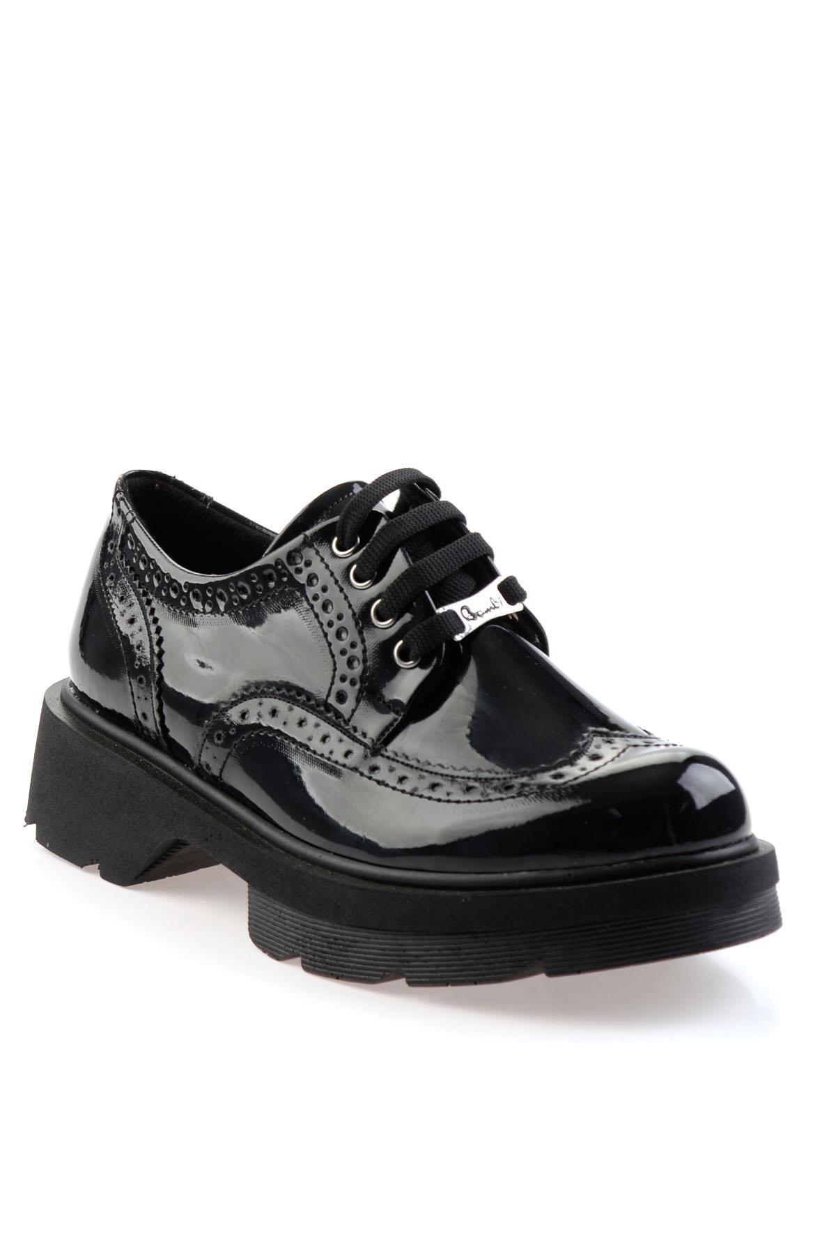 Siyah  Kadın Oxford Ayakkabı K01586084398