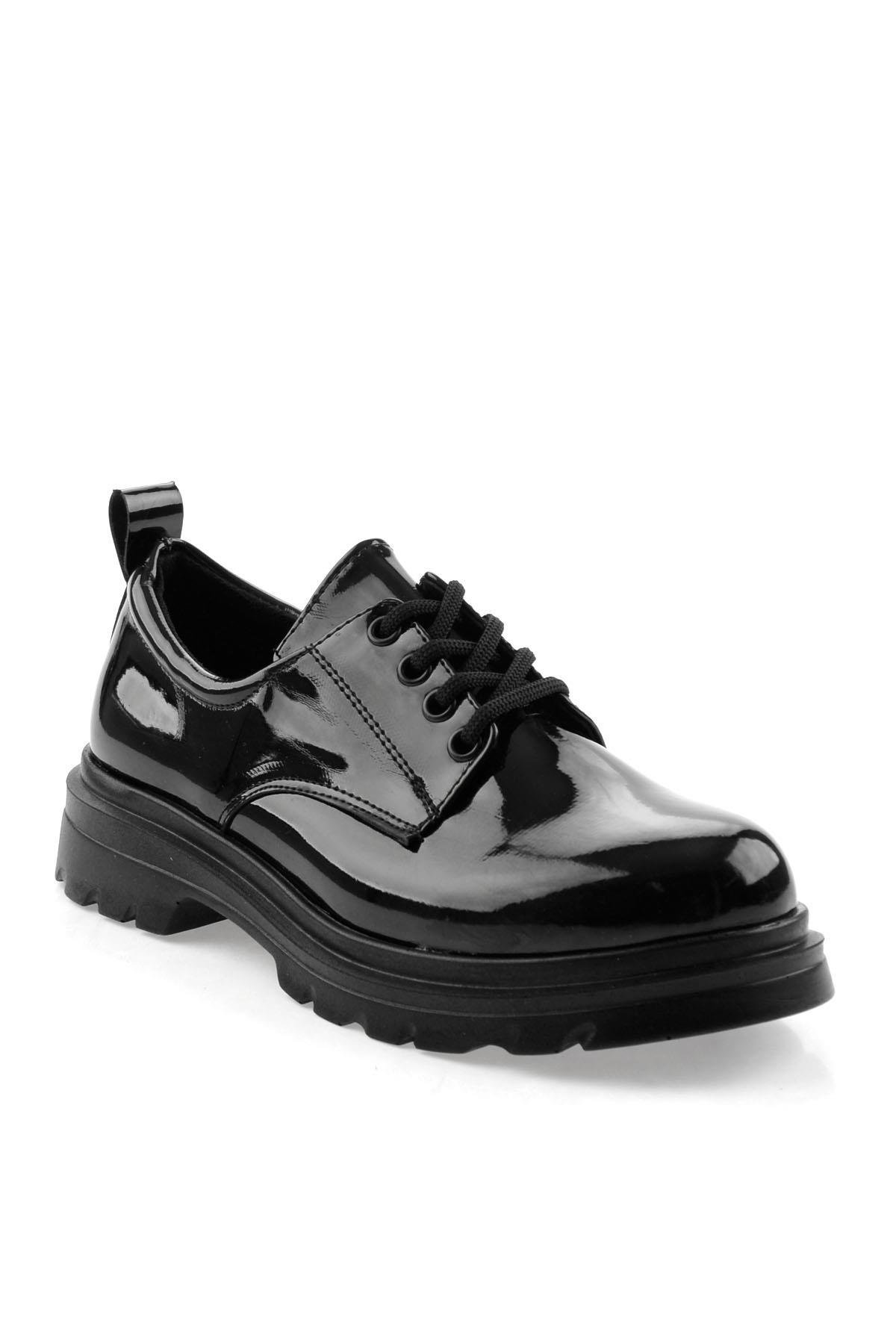 Siyah  Kadın Oxford Ayakkabı K01823060798