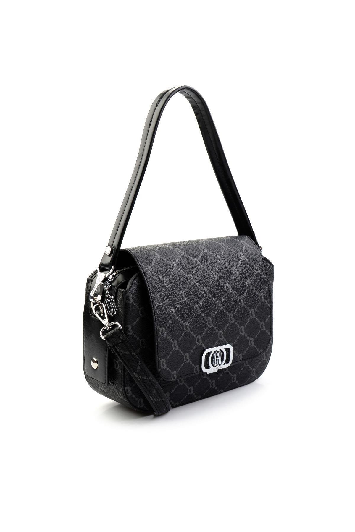 Siyah  Kadın Postacı Çanta C06636431451