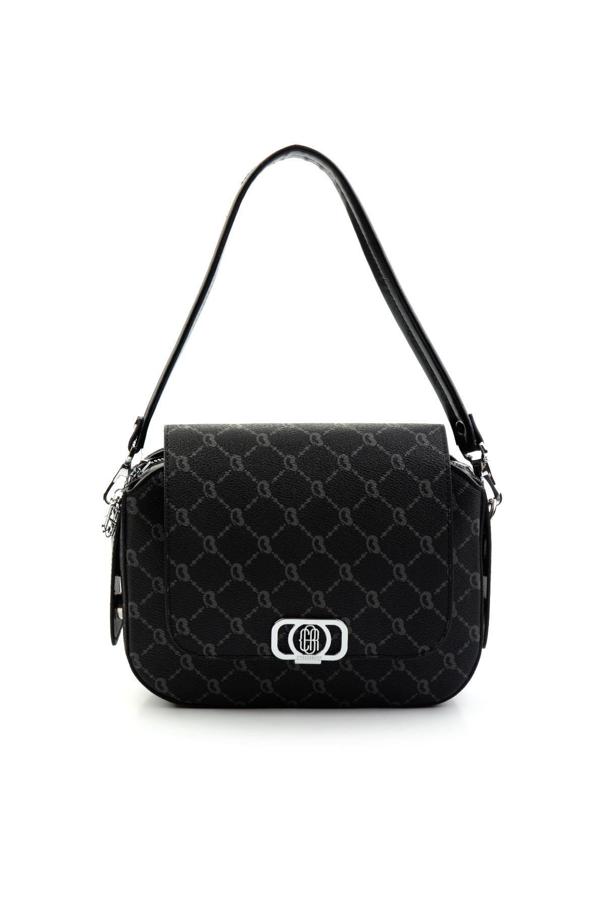 Siyah  Kadın Postacı Çanta C06636431451