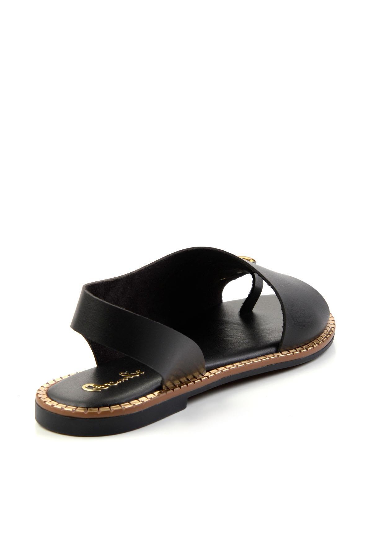 Siyah  Kadın Sandalet K05021010709