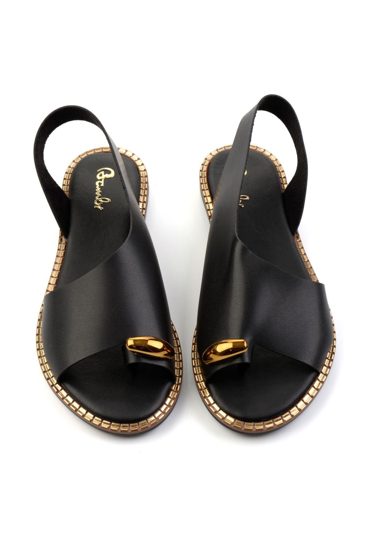 Siyah  Kadın Sandalet K05021010709