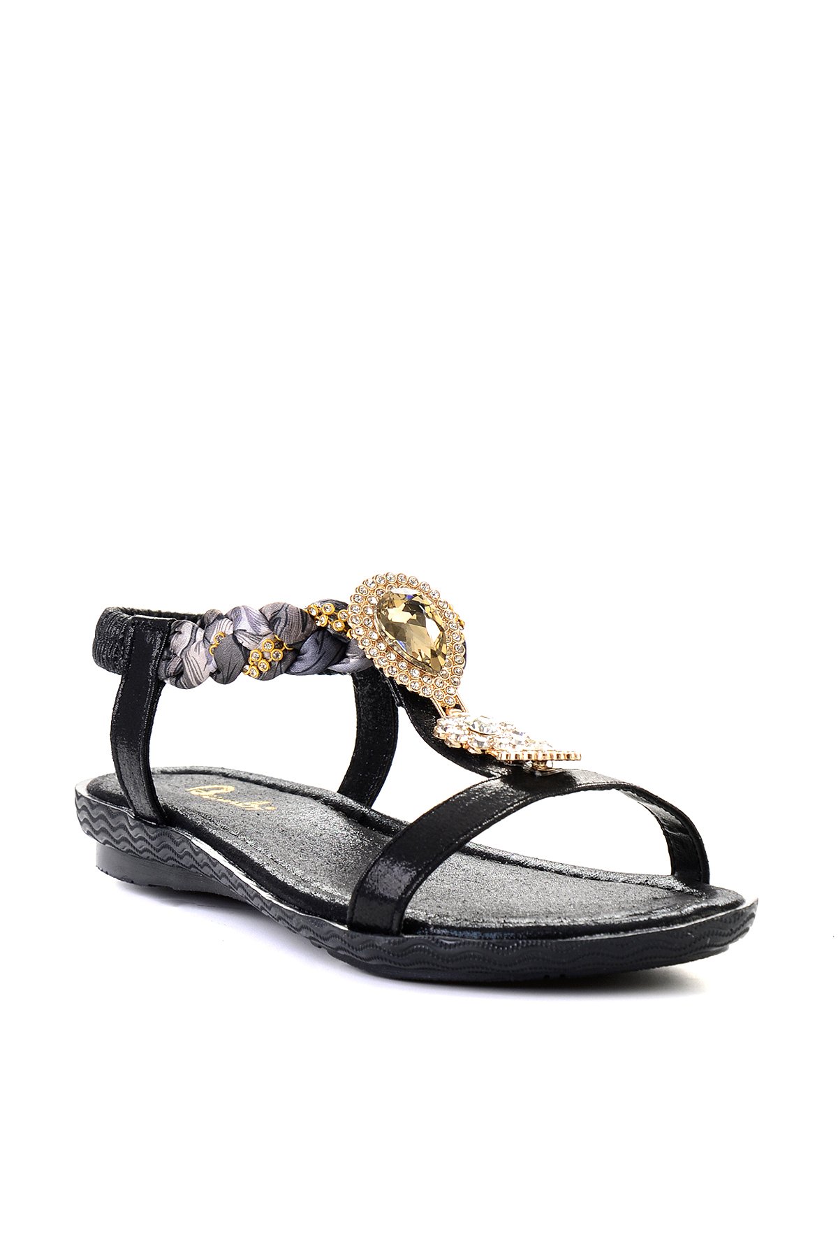 SIYAH KADIN SANDALET L0625011378