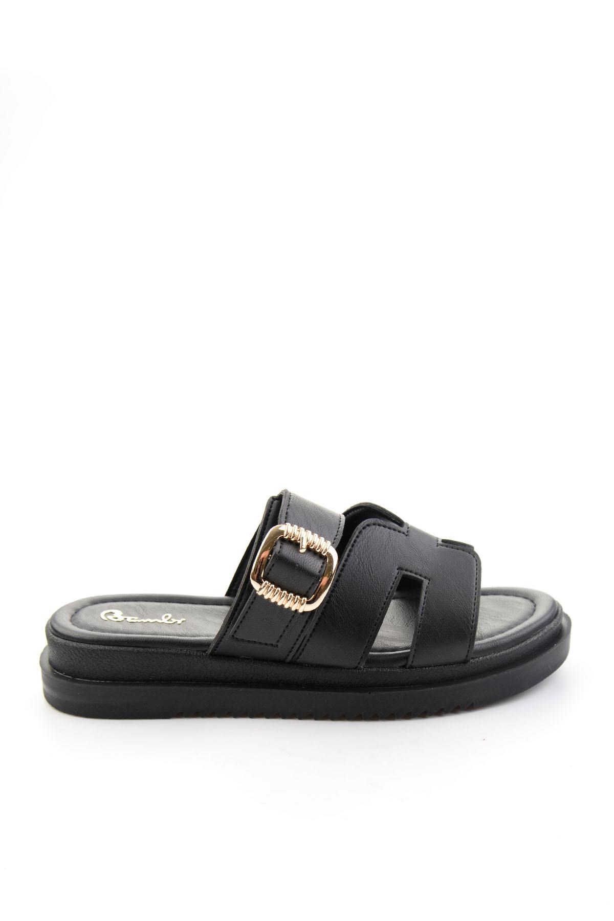 Siyah  Kadın Terlik K04875040409