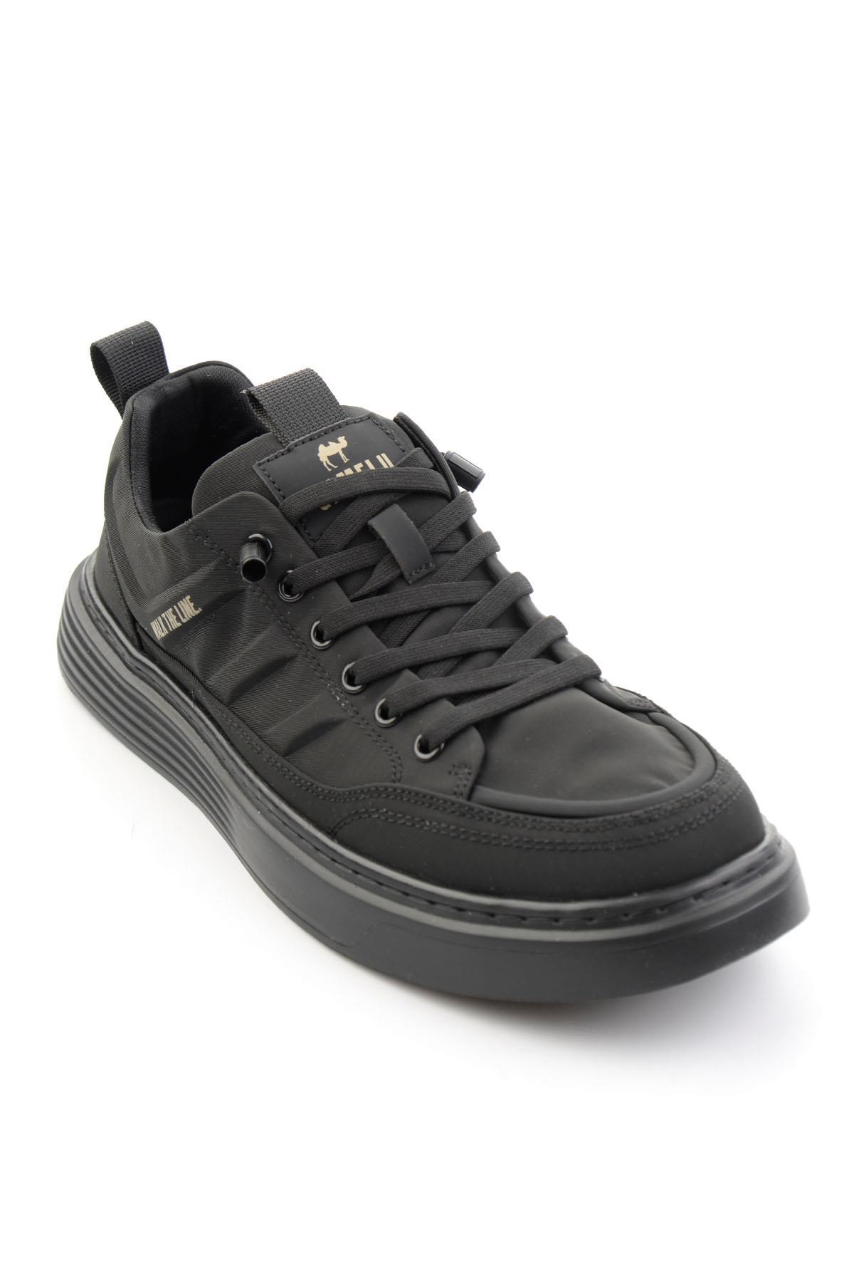 Siyah Keten  Erkek Sneaker E01175521118