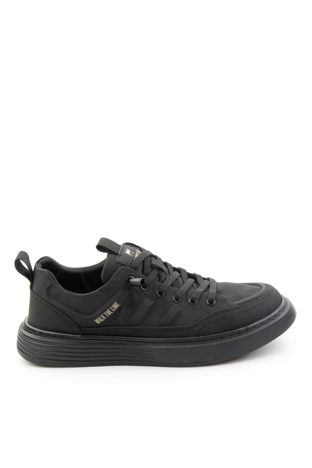 Siyah Keten  Erkek Sneaker E01175521118