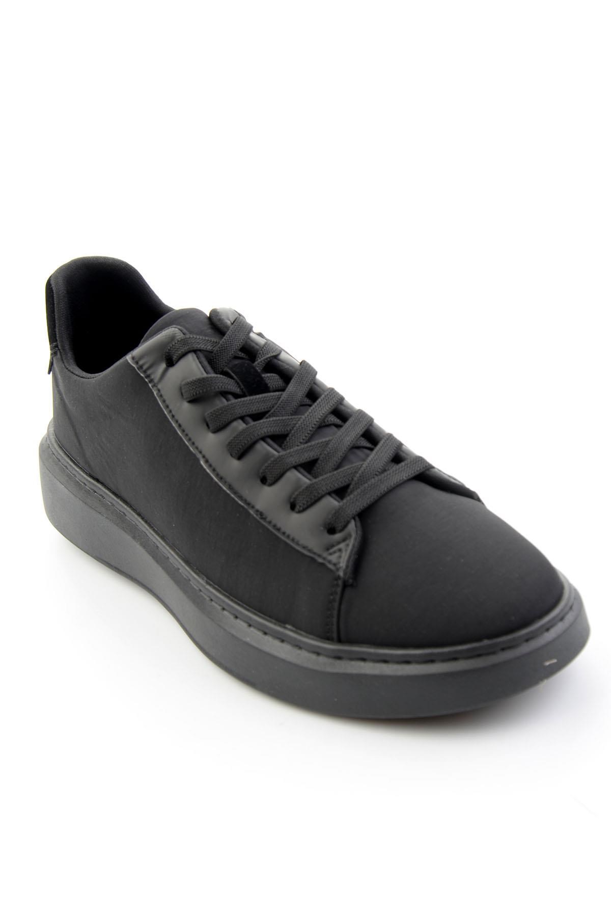 Siyah Kumaş  Erkek Sneaker E01175560804