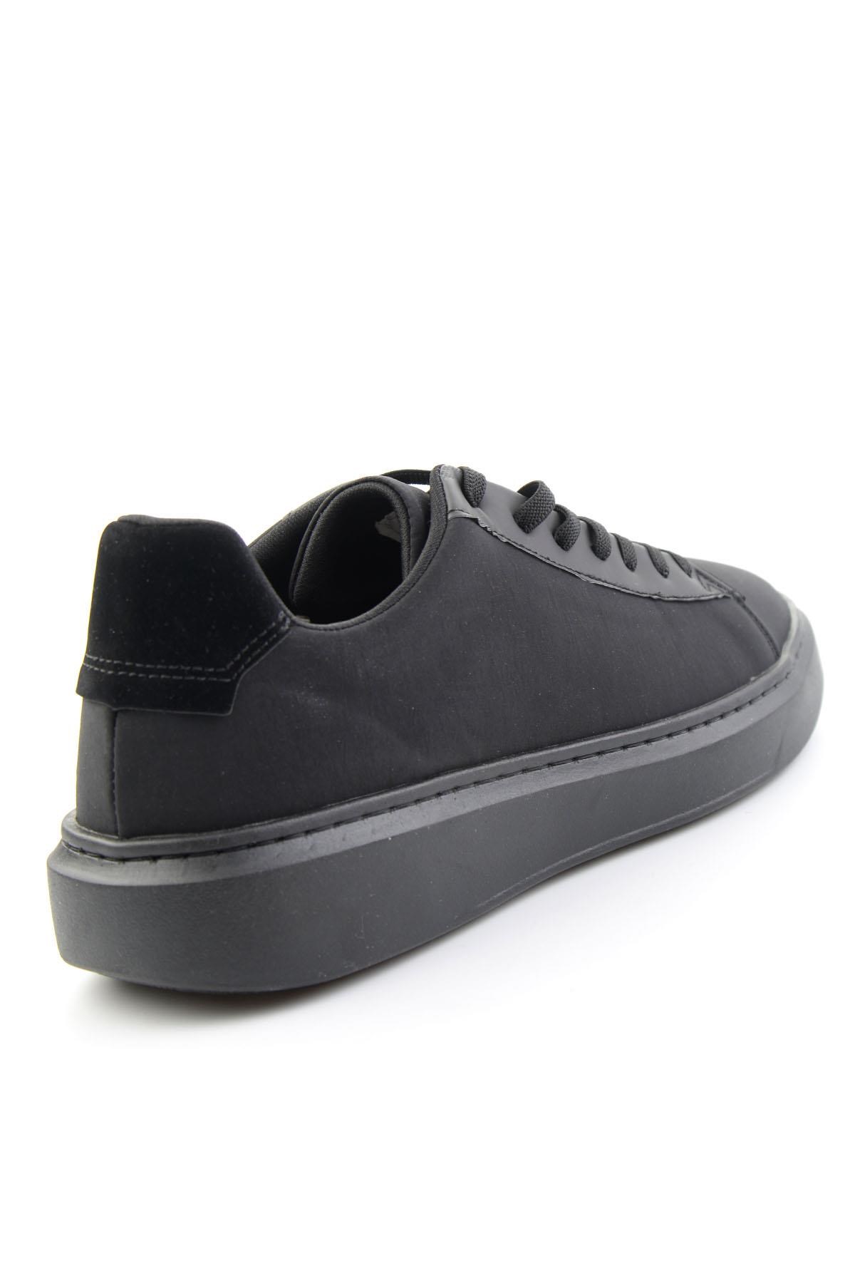 Siyah Kumaş  Erkek Sneaker E01175560804