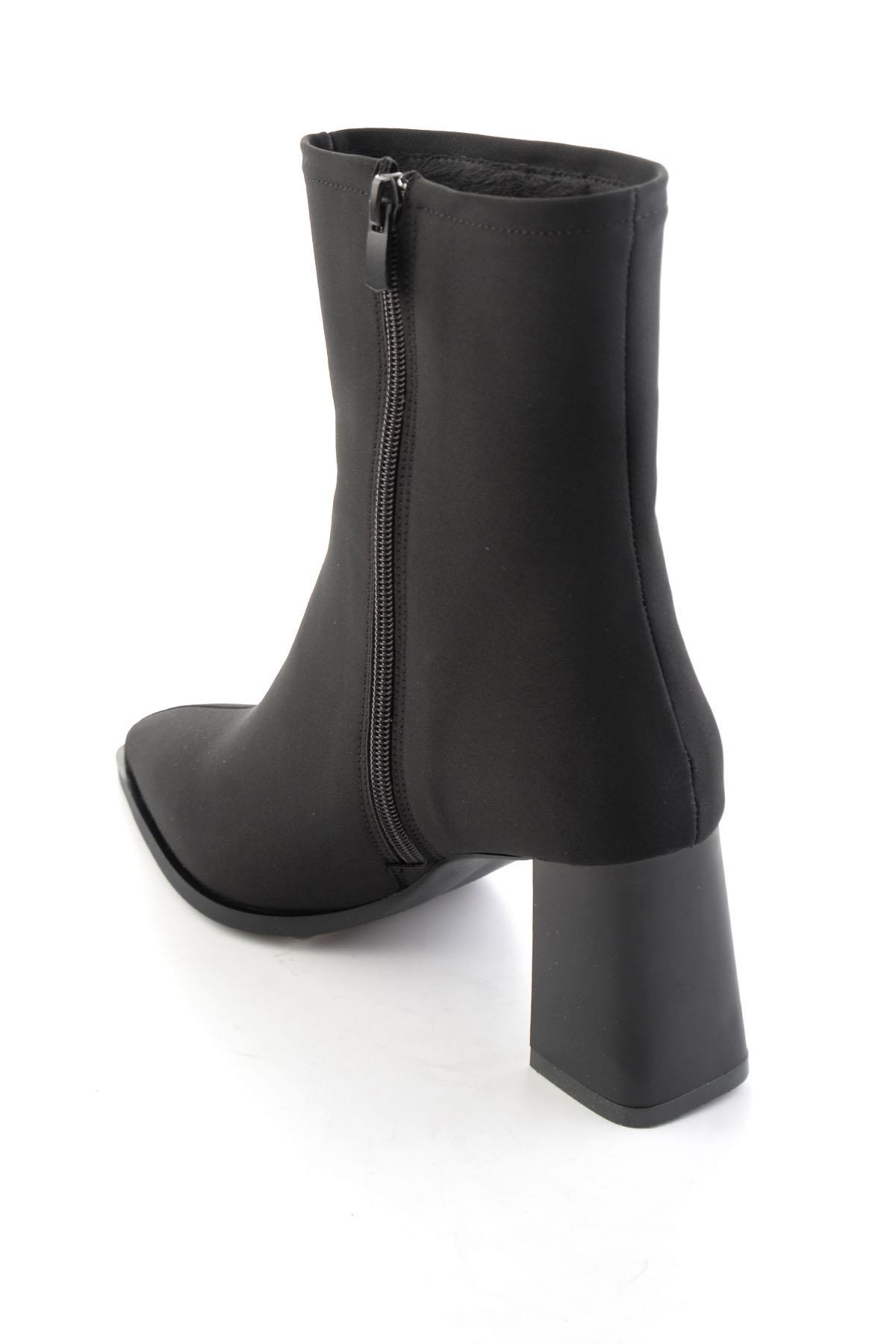 Siyah Kumaş  Kadın Bot & Bootie K02843016004
