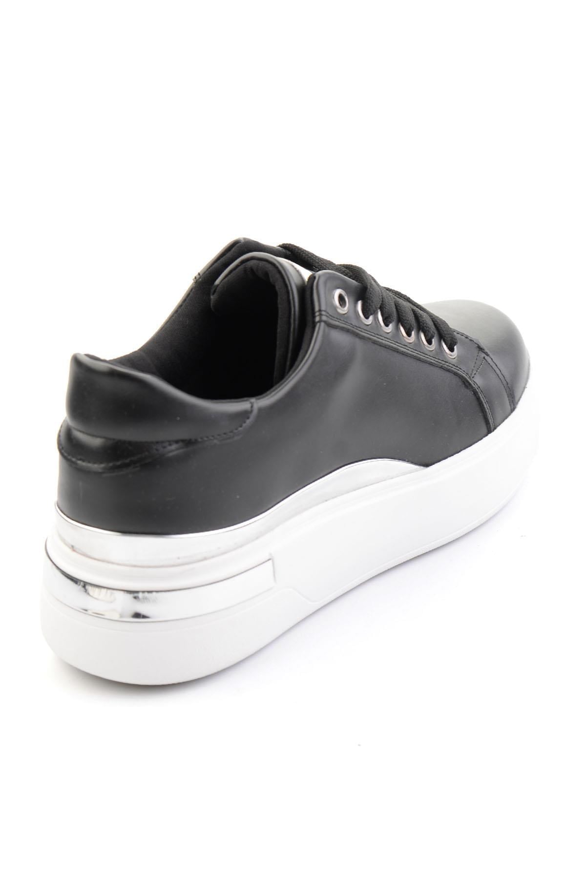 Siyah Lame  Kadın Sneaker K01179001409