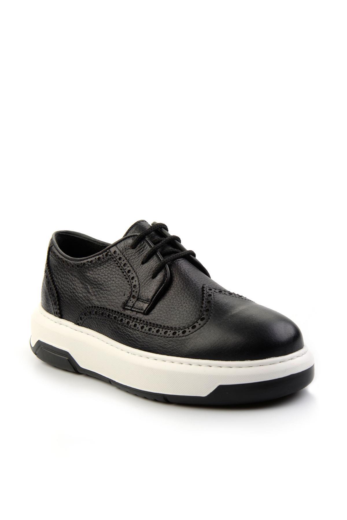 Siyah Leather Erkek Casual Ayakkabı E01034333303