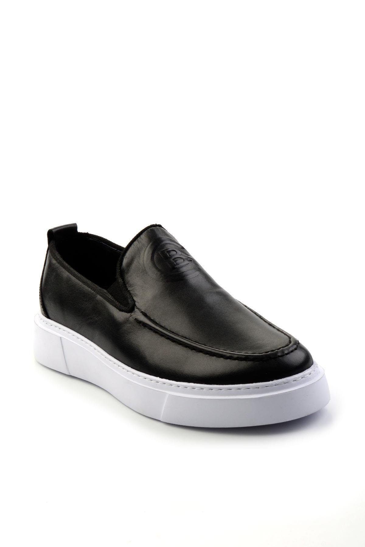 Siyah Leather Erkek Casual Ayakkabı E01440101943