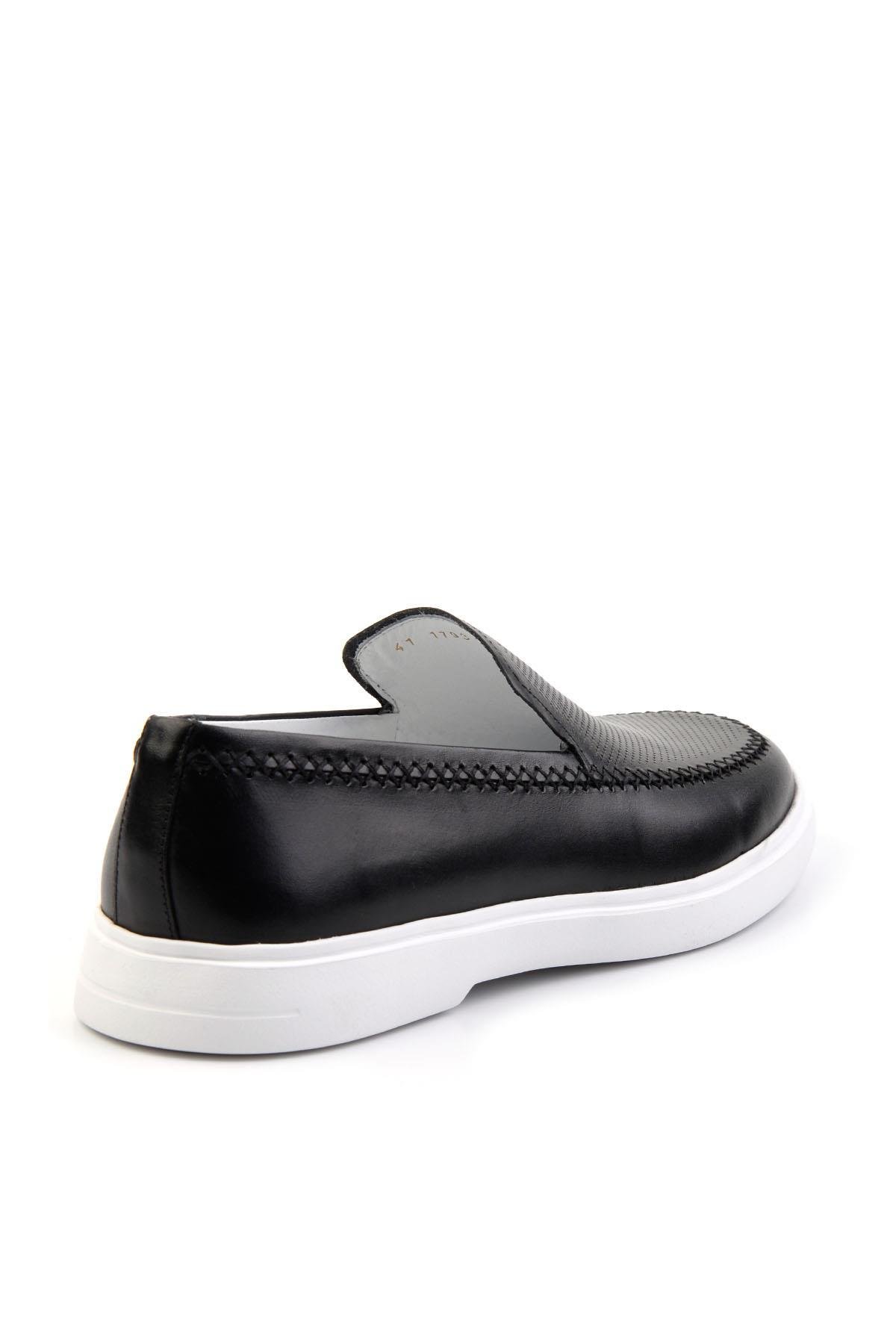 Siyah Leather Erkek Casual Ayakkabı E01083017041