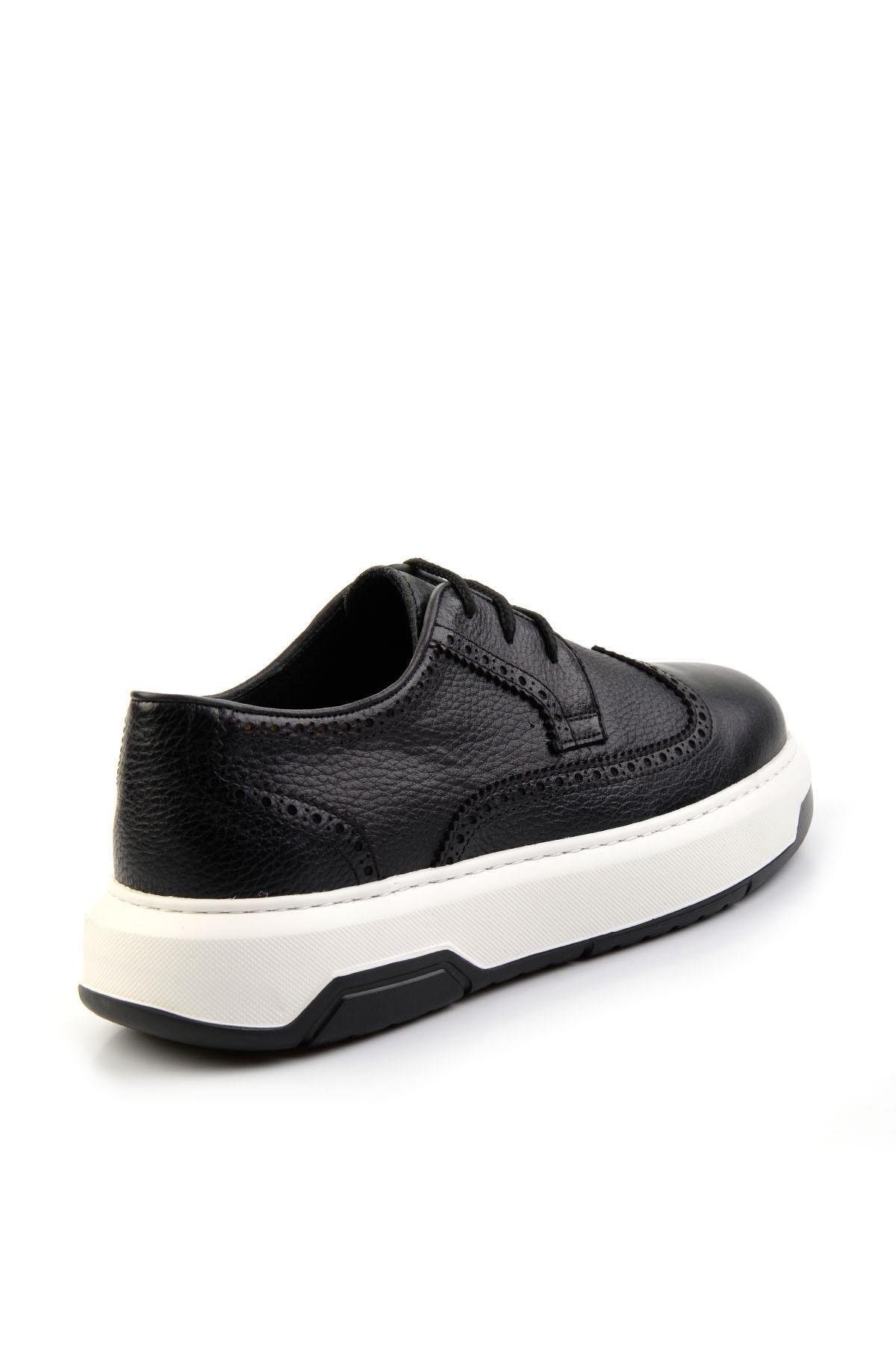Siyah Leather Erkek Casual Ayakkabı E01034333303