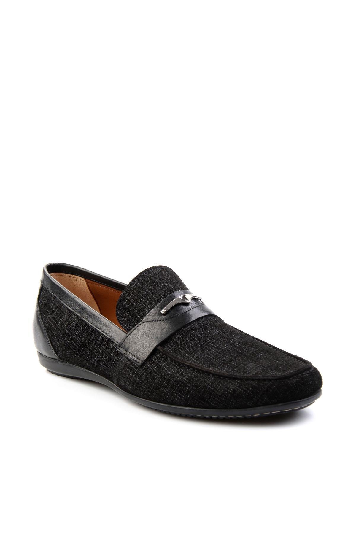 Siyah Leather Erkek Casual Ayakkabı E01758028104