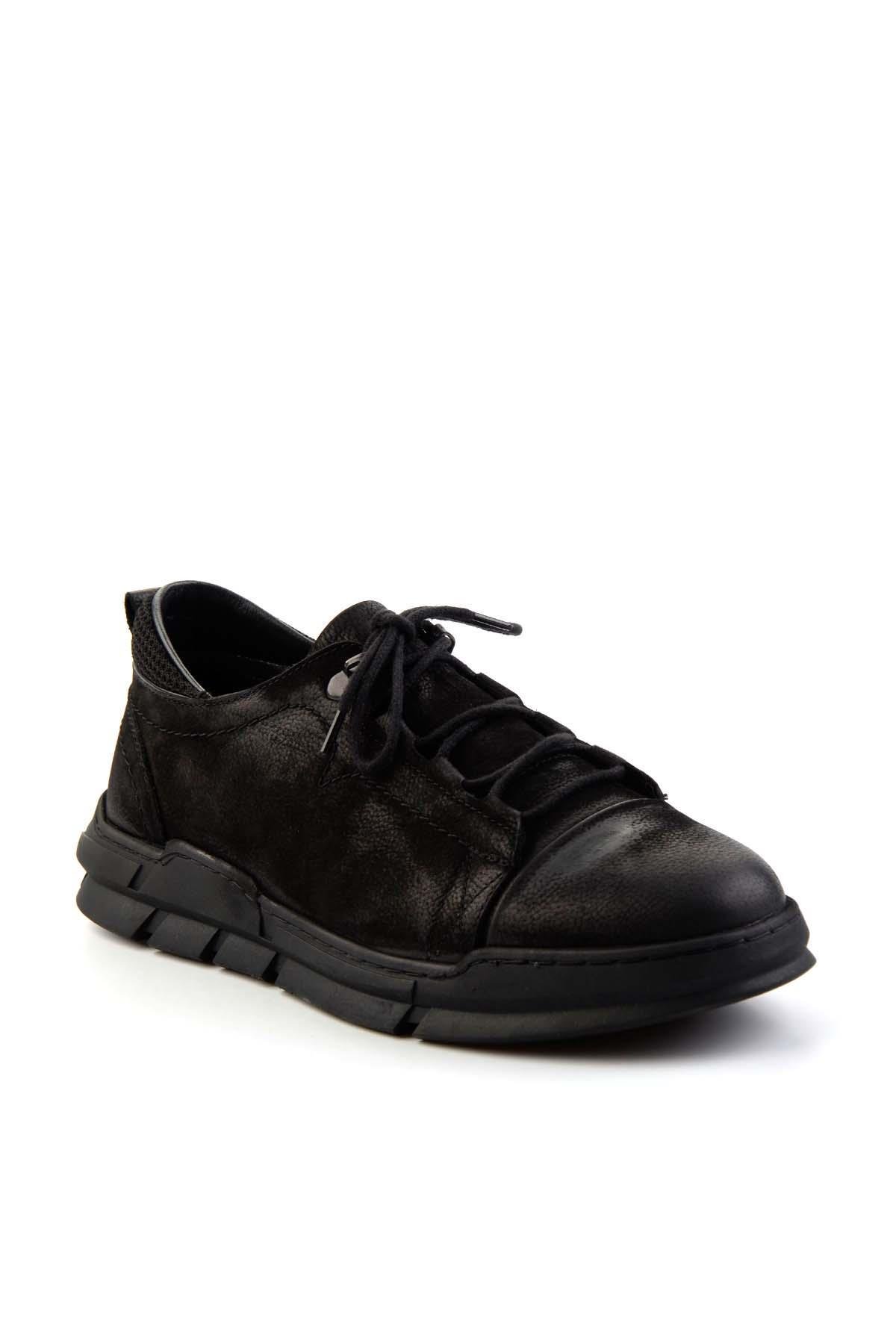 Siyah Leather Erkek Casual Ayakkabı E01900230701