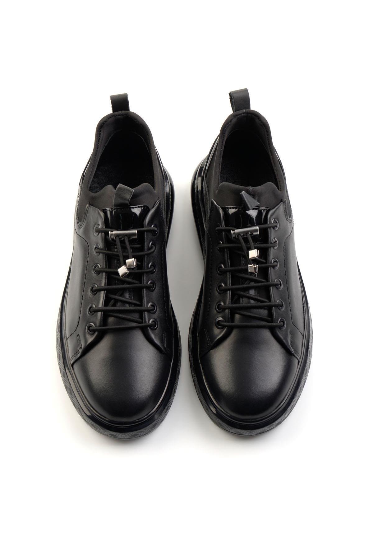 Siyah Leather Erkek Casual Ayakkabı E01401082243