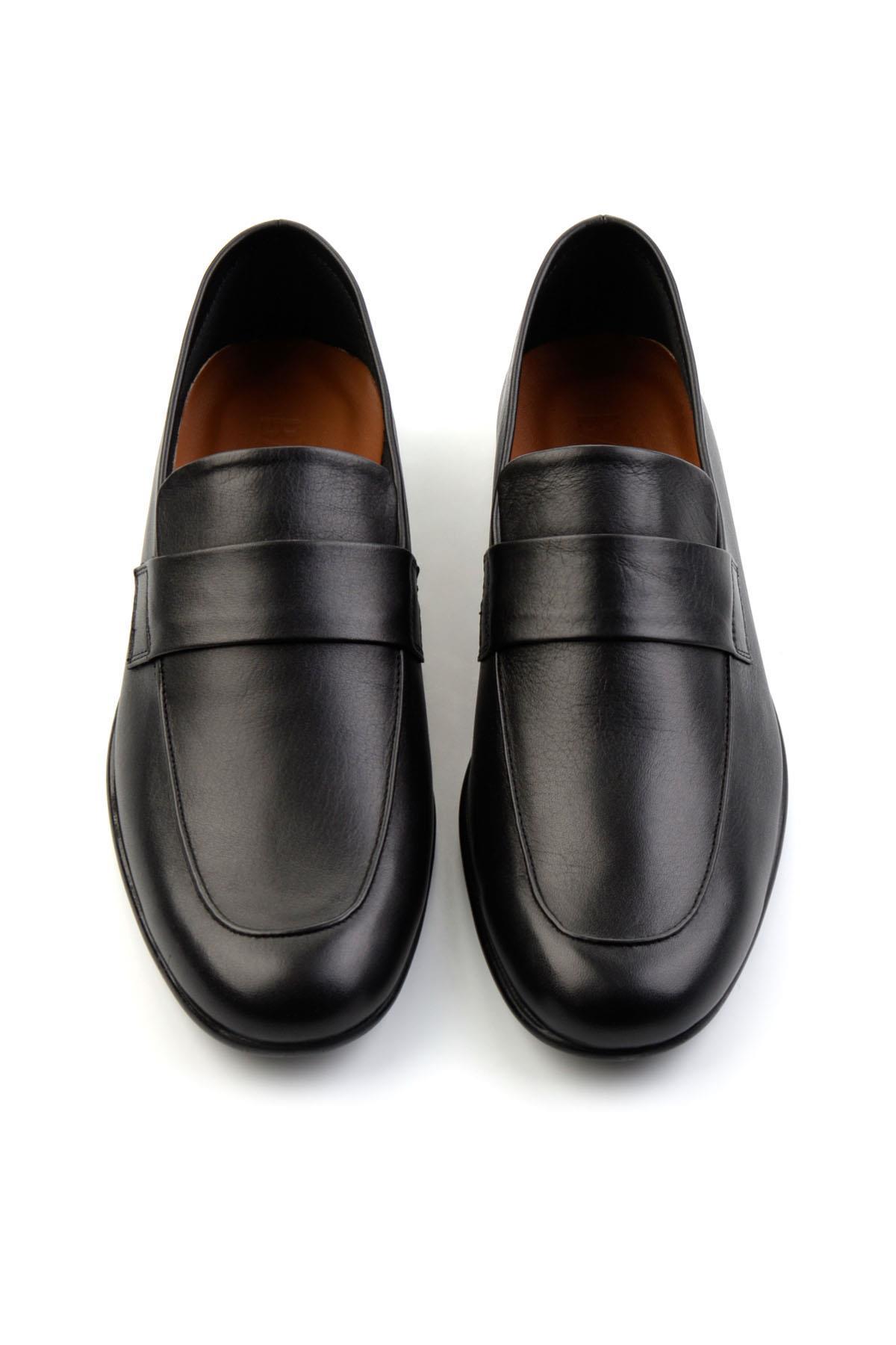 Siyah Leather Erkek Casual Ayakkabı E01758313403