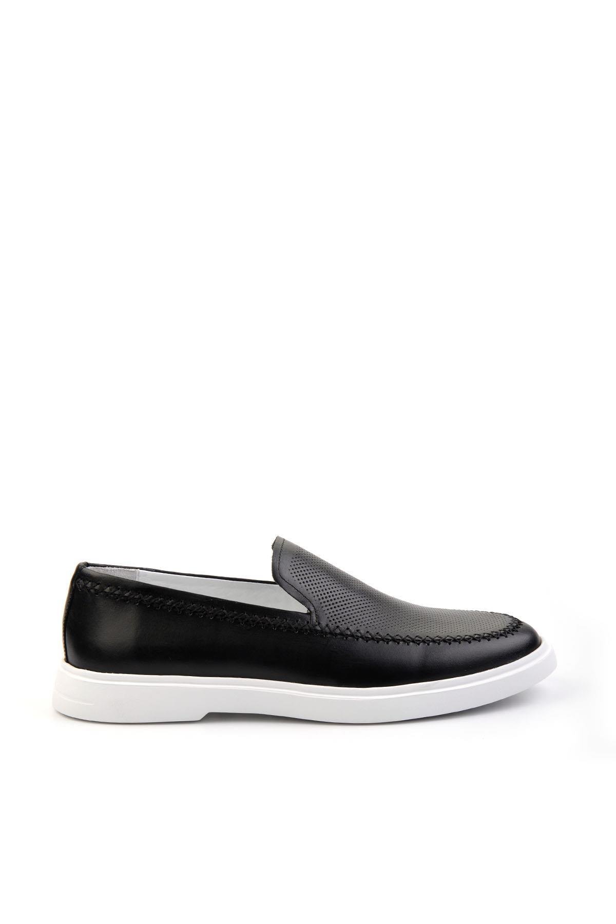 Siyah Leather Erkek Casual Ayakkabı E01083017041