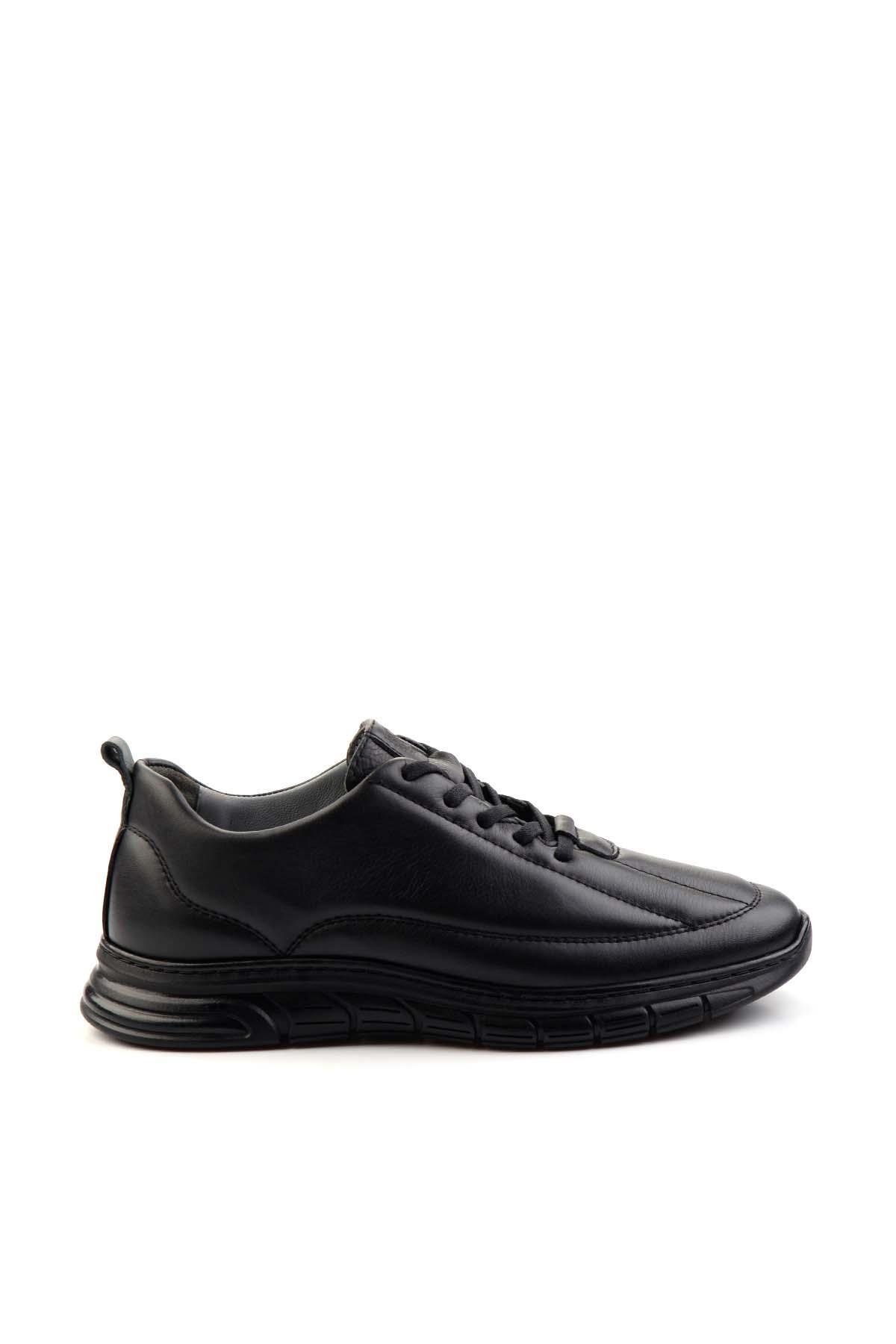 Siyah Leather Erkek Casual Ayakkabı E01070022243
