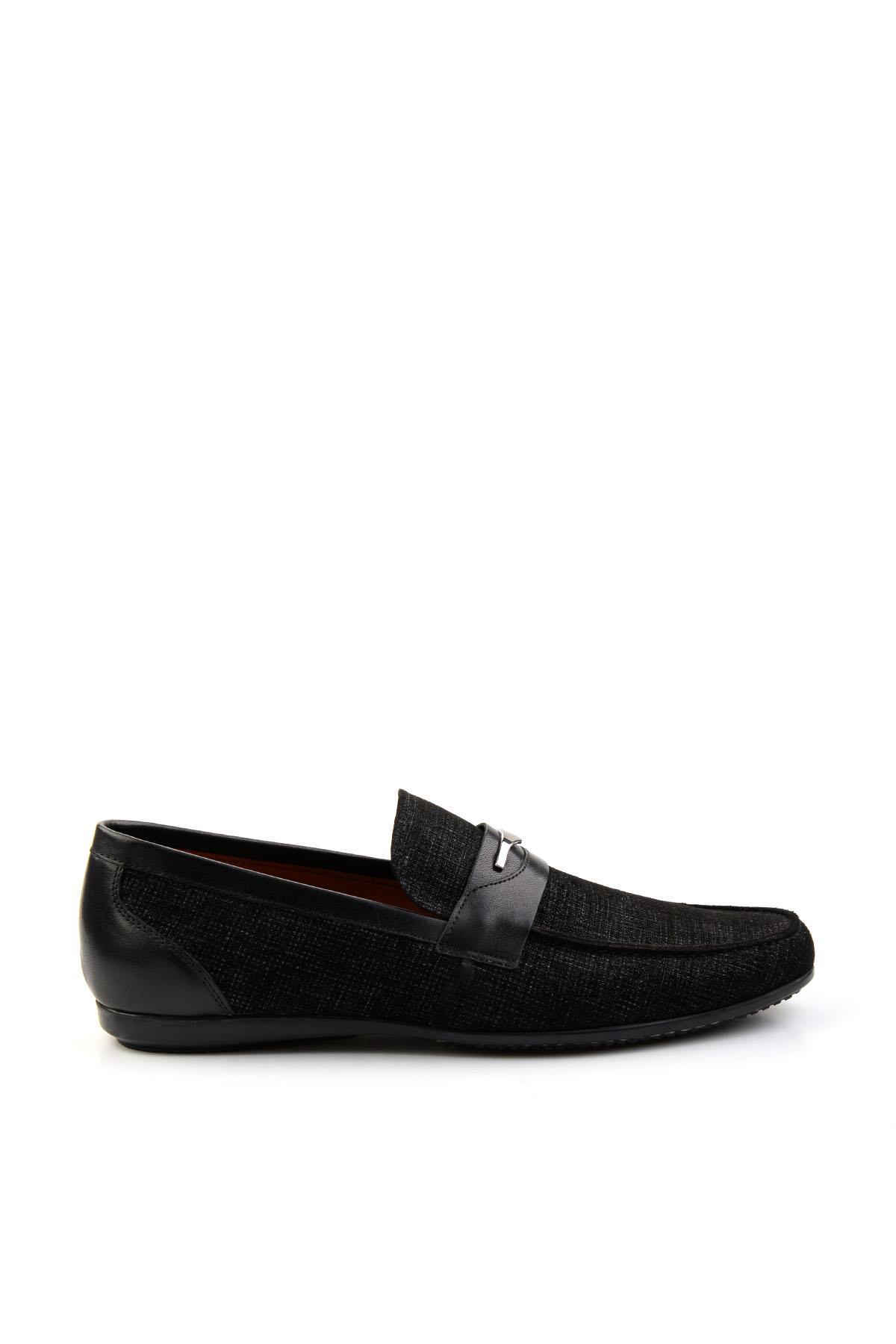 Siyah Leather Erkek Casual Ayakkabı E01758028104