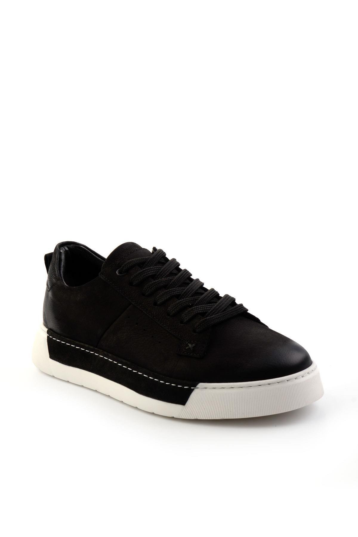 Siyah Leather Erkek Casual Ayakkabı E01089000301
