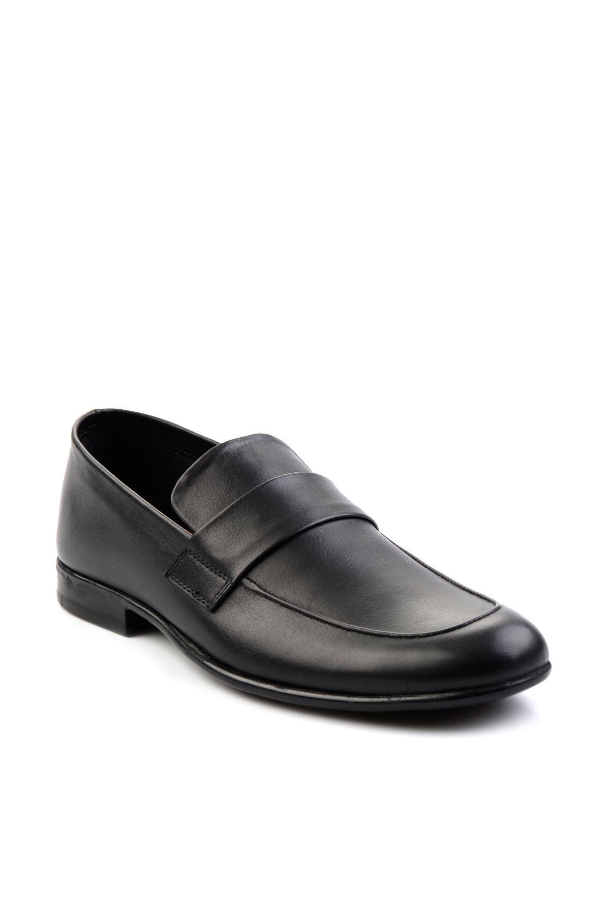 Siyah Leather Erkek Casual Ayakkabı E01758313403