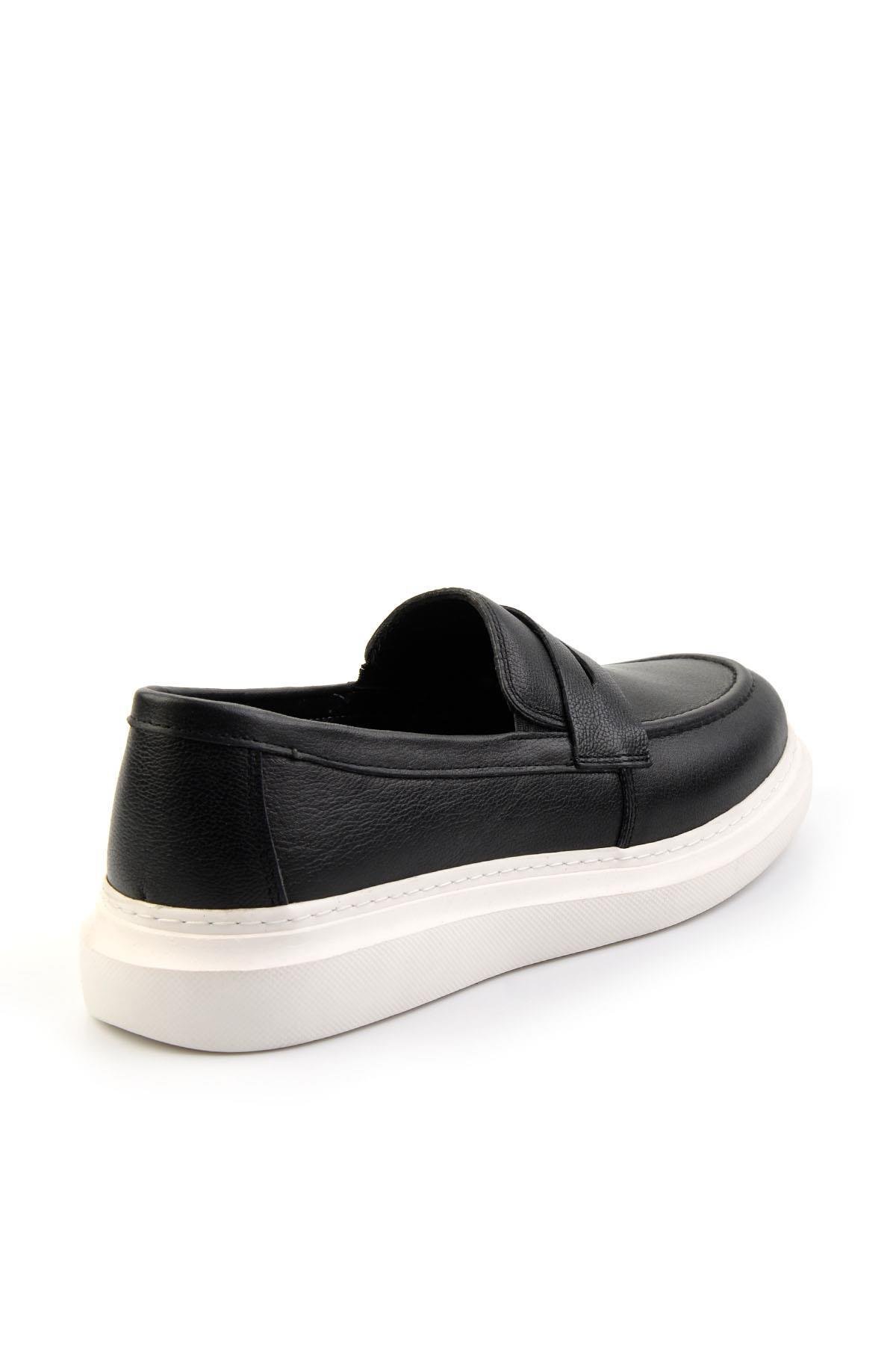 Siyah Leather Erkek Casual Ayakkabı E01081010103